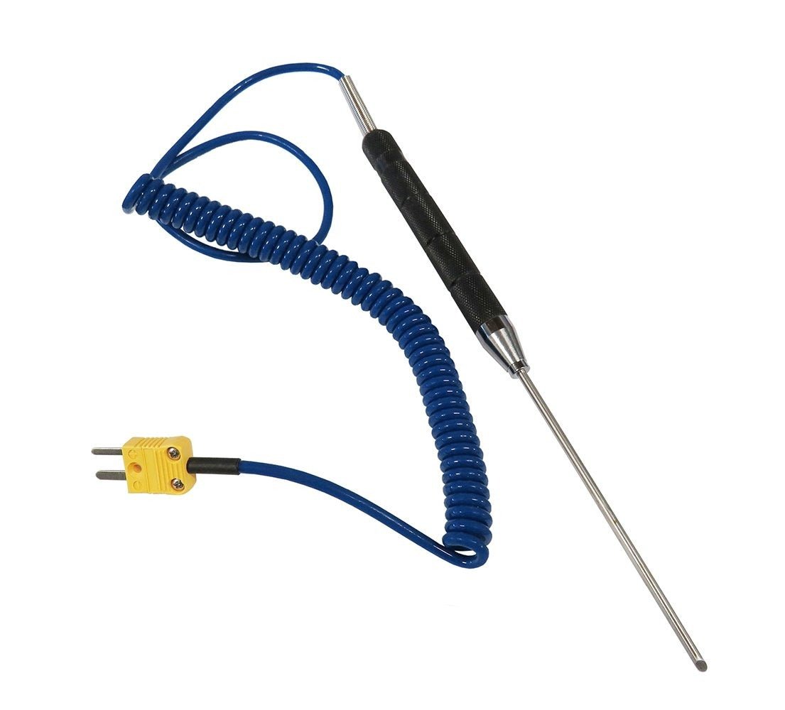 Type K Penetration Thermometer Probe - Large Stainless Steel Food Thermometer for Cooking, Grilling, Baking & BBQ | Perfect for Meat, Oven, Deep Fryer & Kitchen Use