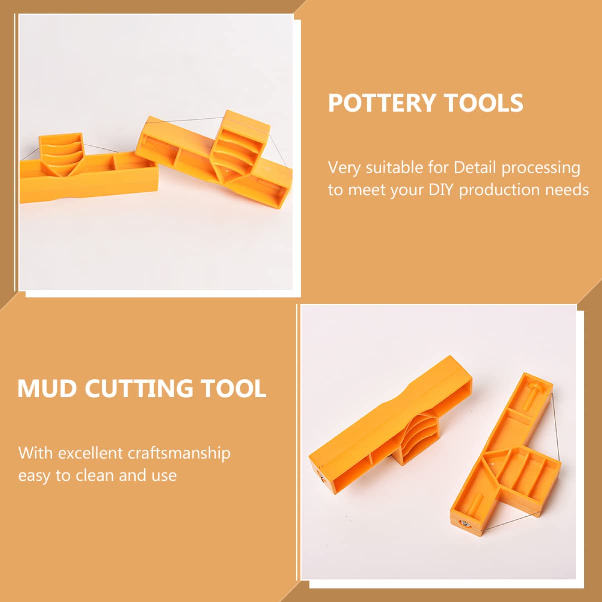 Professional Angle Cutting Clay Tool - Wire Bevel Cutter for Ceramic & Pottery - Perfect for Clay Trimming & Sculpting - Ideal for Artists, Potters & DIY Craft Projects