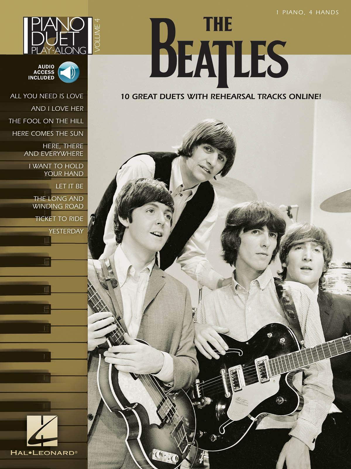 The Beatles: Piano Duet Play-Along Book Volume 4 - Easy Sheet Music for Piano Duets | Perfect for Music Lessons, Recitals & Family Fun