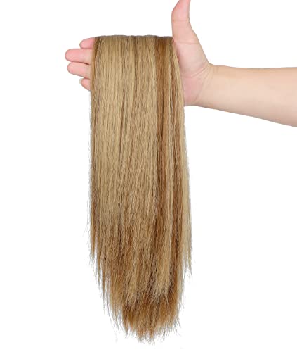 Clip-in Ponytail Hair Extension with Claw Clip - Natural Looking Hairpiece for Instant Volume & Length - Perfect for Parties, Weddings & Everyday Styling