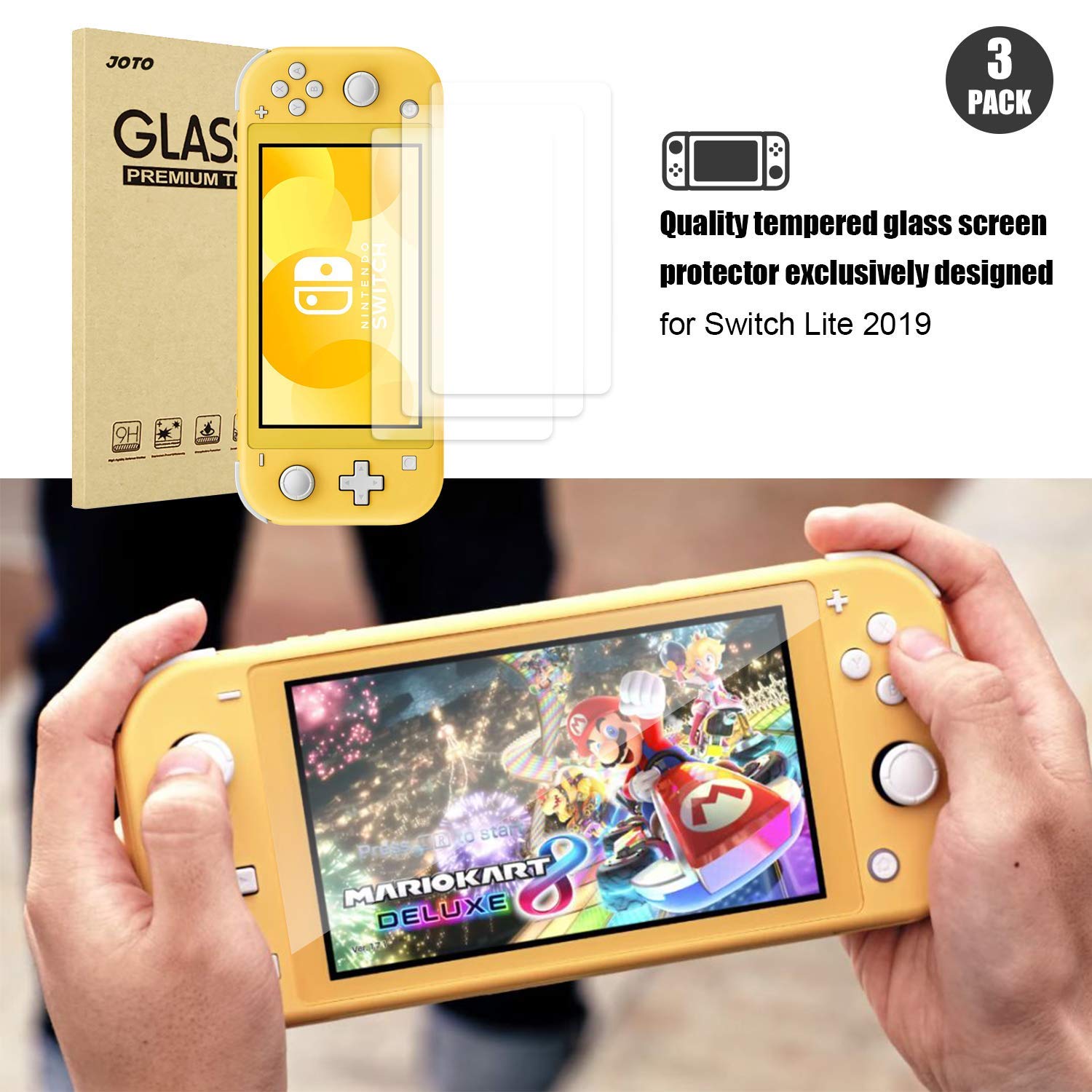 Nintendo Switch Lite Case with Screen Protectors - Travel & Gaming Protection