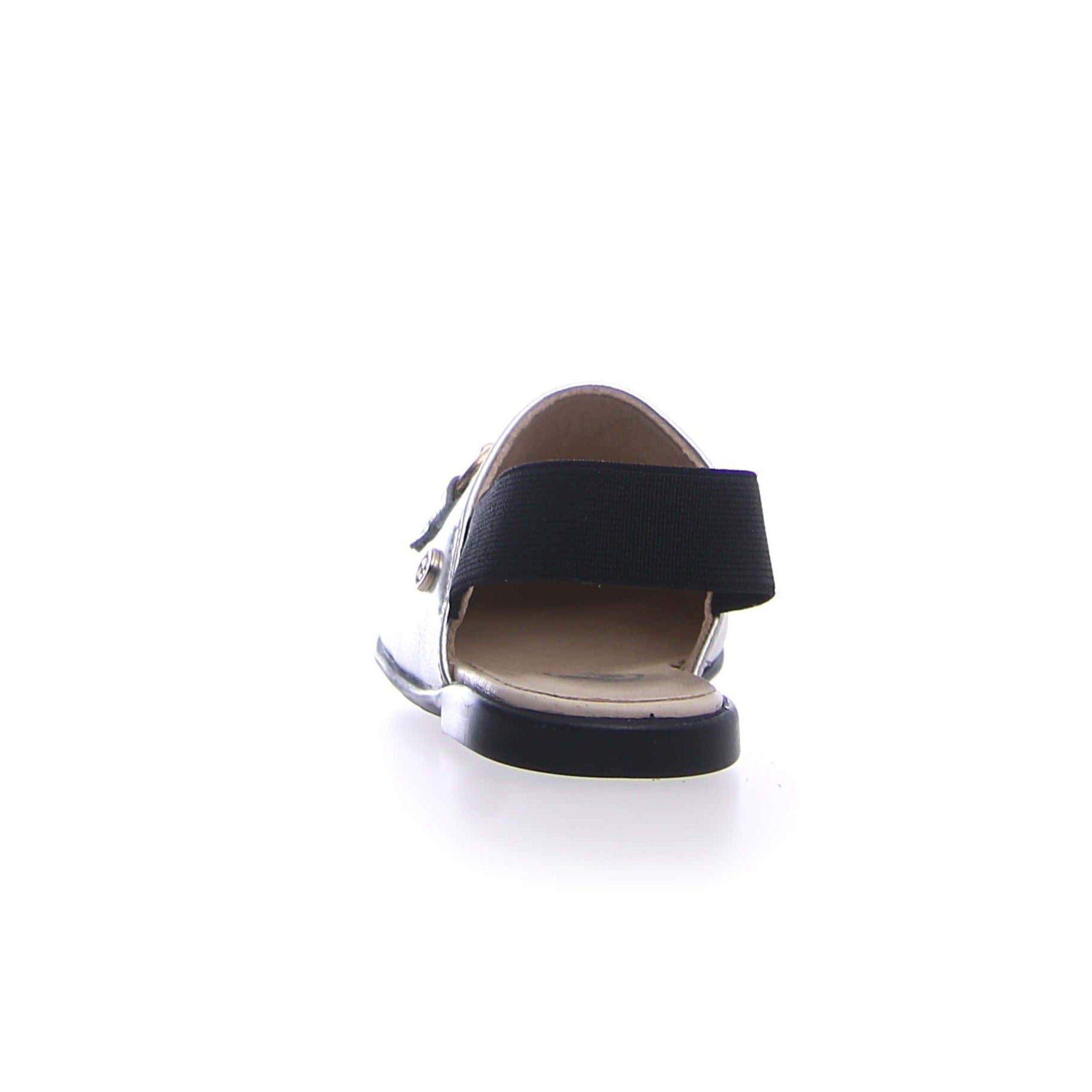Naturino Girl's Vieste Silver Sling Back Mule Shoes - Comfortable & Stylish for School, Playdates & Special Occasions