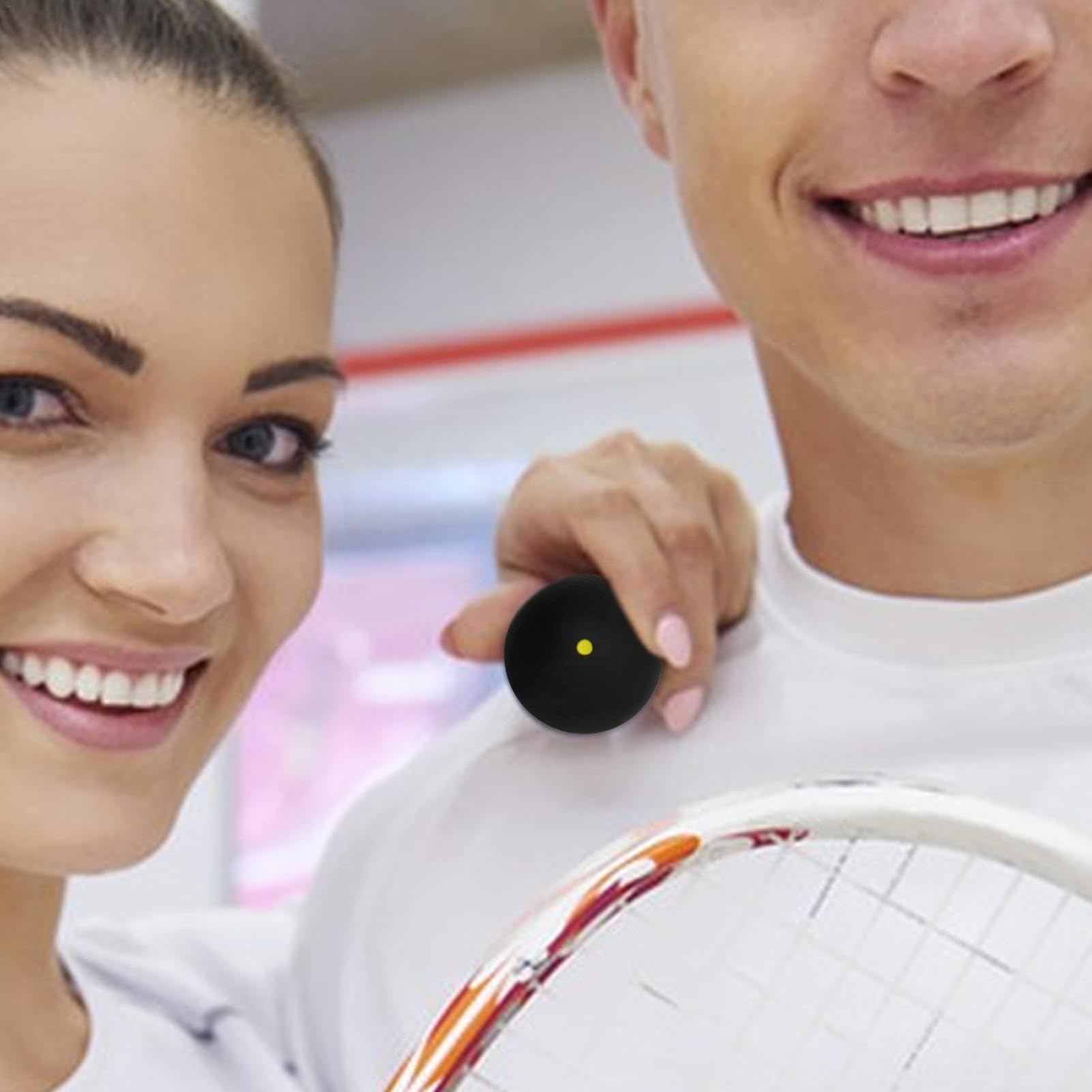 Premium Rubber Squash Balls - Professional Portable Squash Equipment & Racket Balls | Soft Rubber Racquetball Balls with Single Yellow Dot for Easy Control & Stable Bounce | Ideal for Training, Tournaments & Recreational Play for All Skill Levels