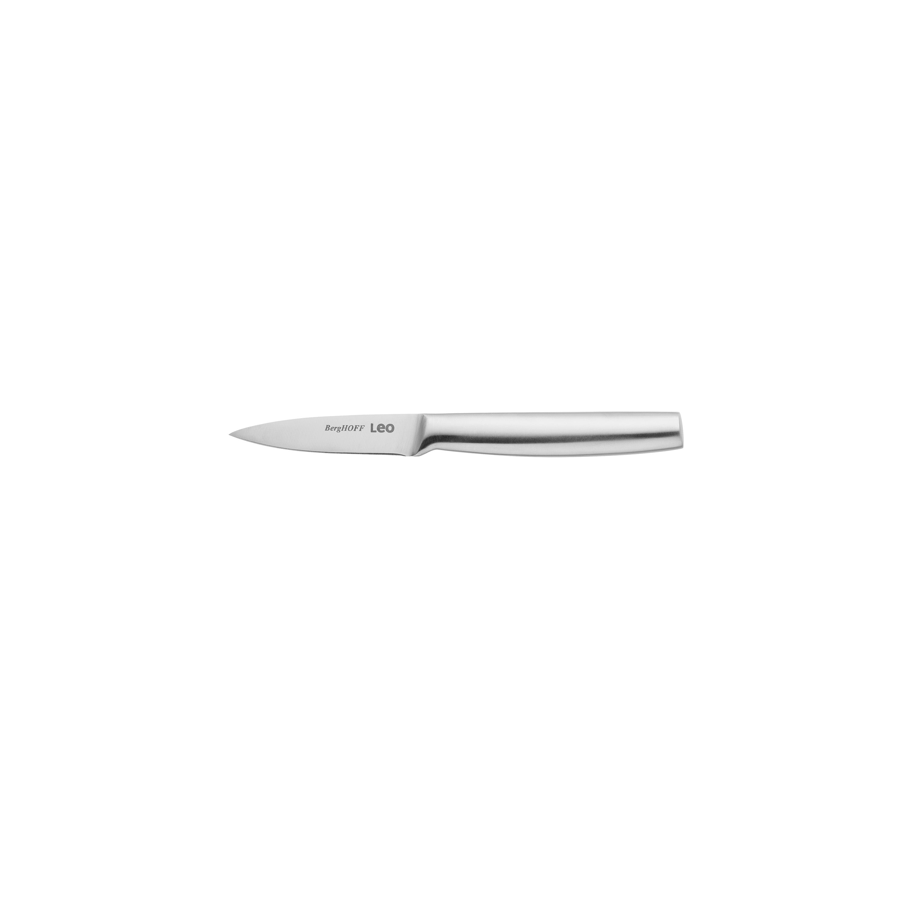 BergHOFF Leo Legacy 3.5-inch Stainless Steel Paring Knife - Sharp Kitchen Utility Knife for Peeling, Slicing Fruits & Vegetables - Perfect for Home Cooking & Professional Chefs