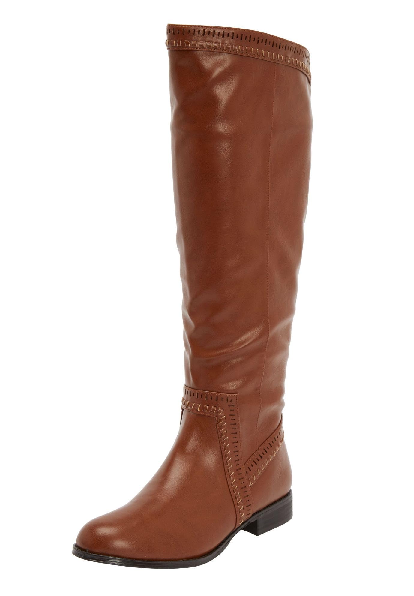 Comfortview Women's Wide Width The Malina Wide Calf Boot - Stylish & Comfortable Knee High Boots for Plus Size & Wide Calves | Perfect for Work, Office & Winter Fashion
