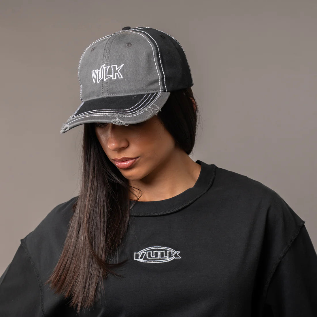 Vulk Dusty Black Unixes Baseball Cap - Adjustable Snapback Hat for Men & Women - Casual & Sporty Style for Outdoor Activities, Travel, and Daily Wear
