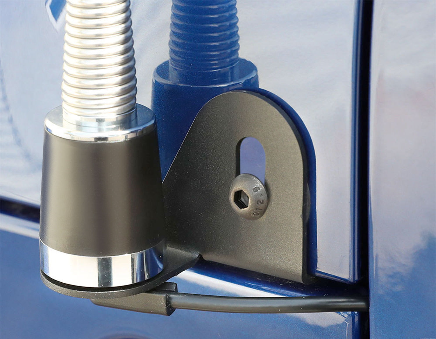 Jeep Wrangler CB Antenna Mount Bracket - Heavy Duty Front Driver Side Hood Mount for CB Radio Antennas | Perfect for Off-Roading, Camping & Emergency Communication