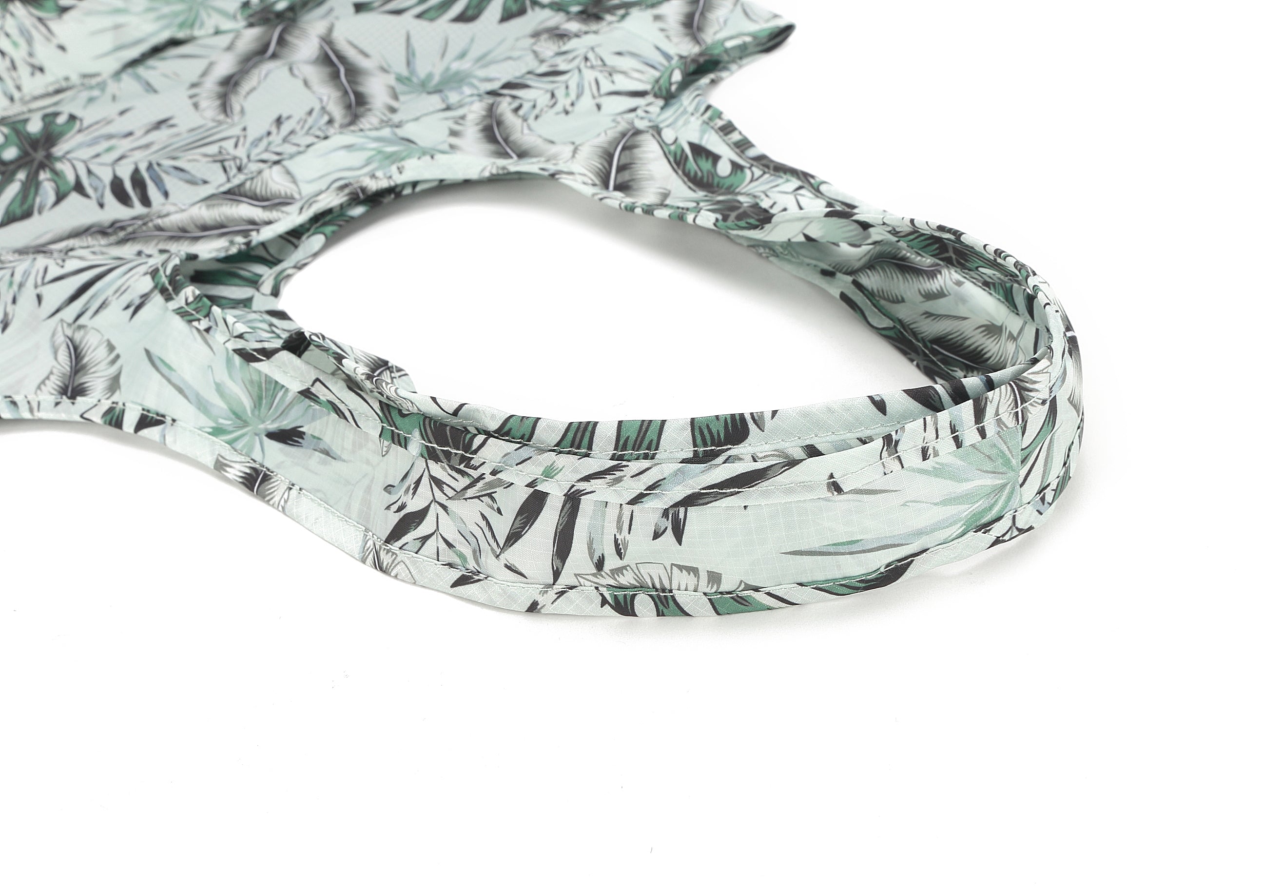 Foldable Tote Bag with Jacqueline Monstera Print in Teal - Perfect for Grocery Shopping, Beach Trips & Travel Accessories
