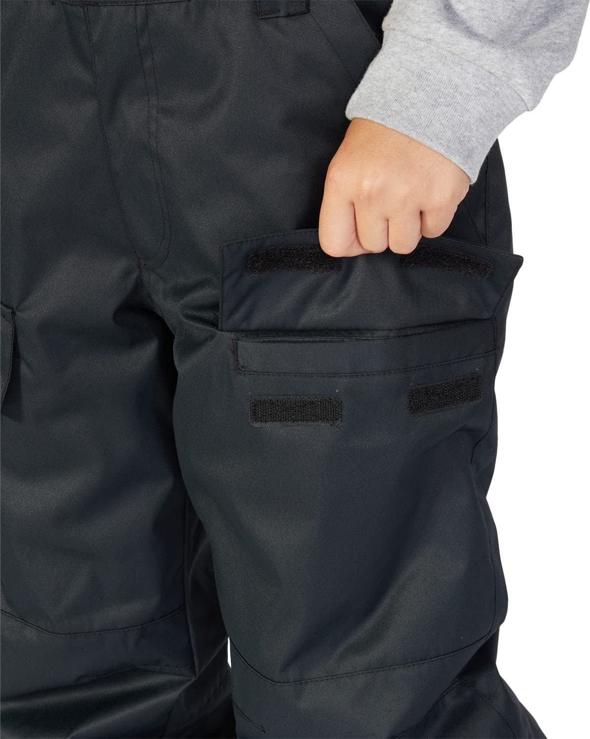 DC Roadblock Bib Kids Snowboard Pants - Waterproof Insulated Snow Pants for Boys & Girls - Winter Skiing, Snowboarding & Outdoor Play