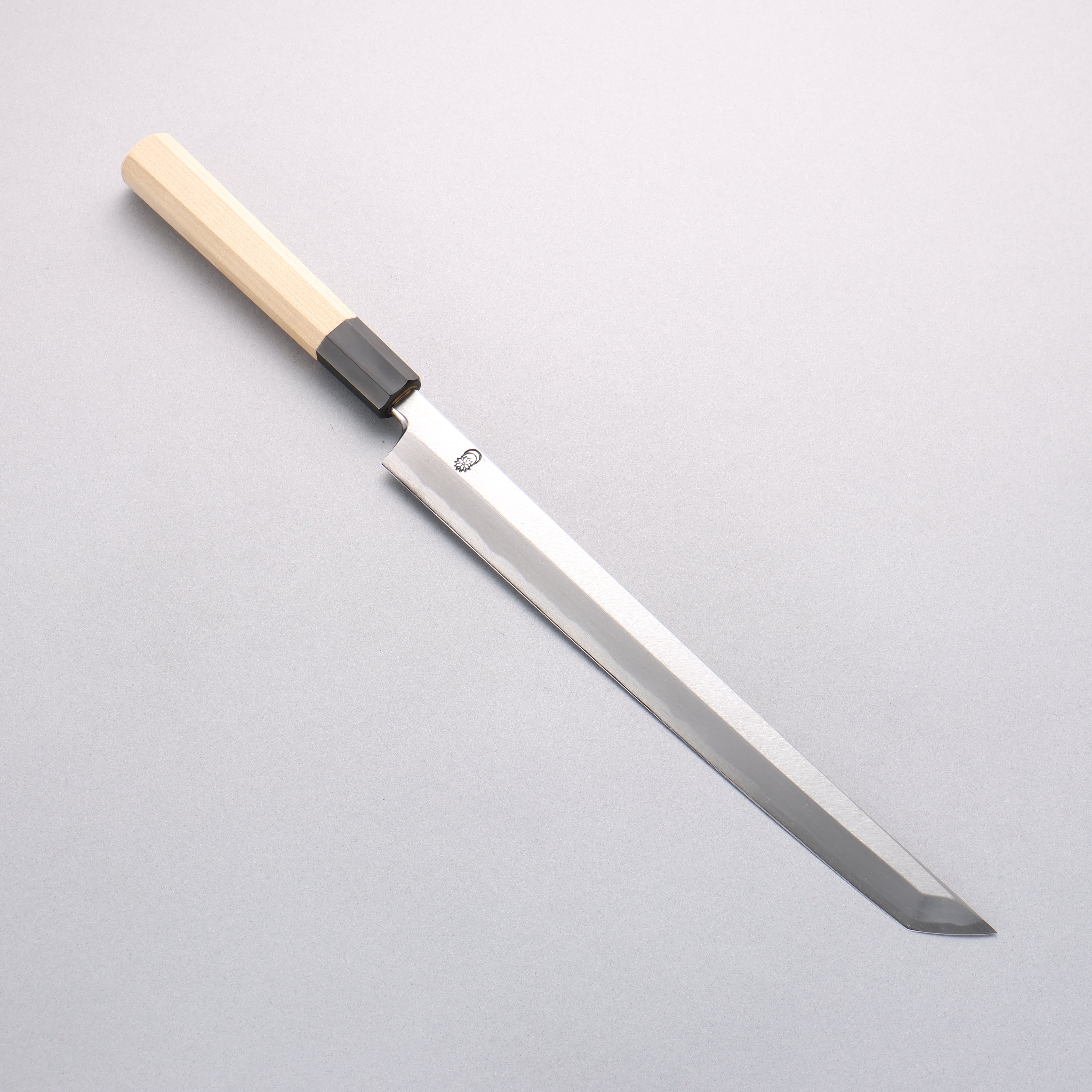 Premium Kikuzuki White Steel No.2 Sakimaru Takohiki Japanese Sushi Knife 270mm with Magnolia Wood Handle - Perfect for Sushi Chefs & Professional Kitchen Use