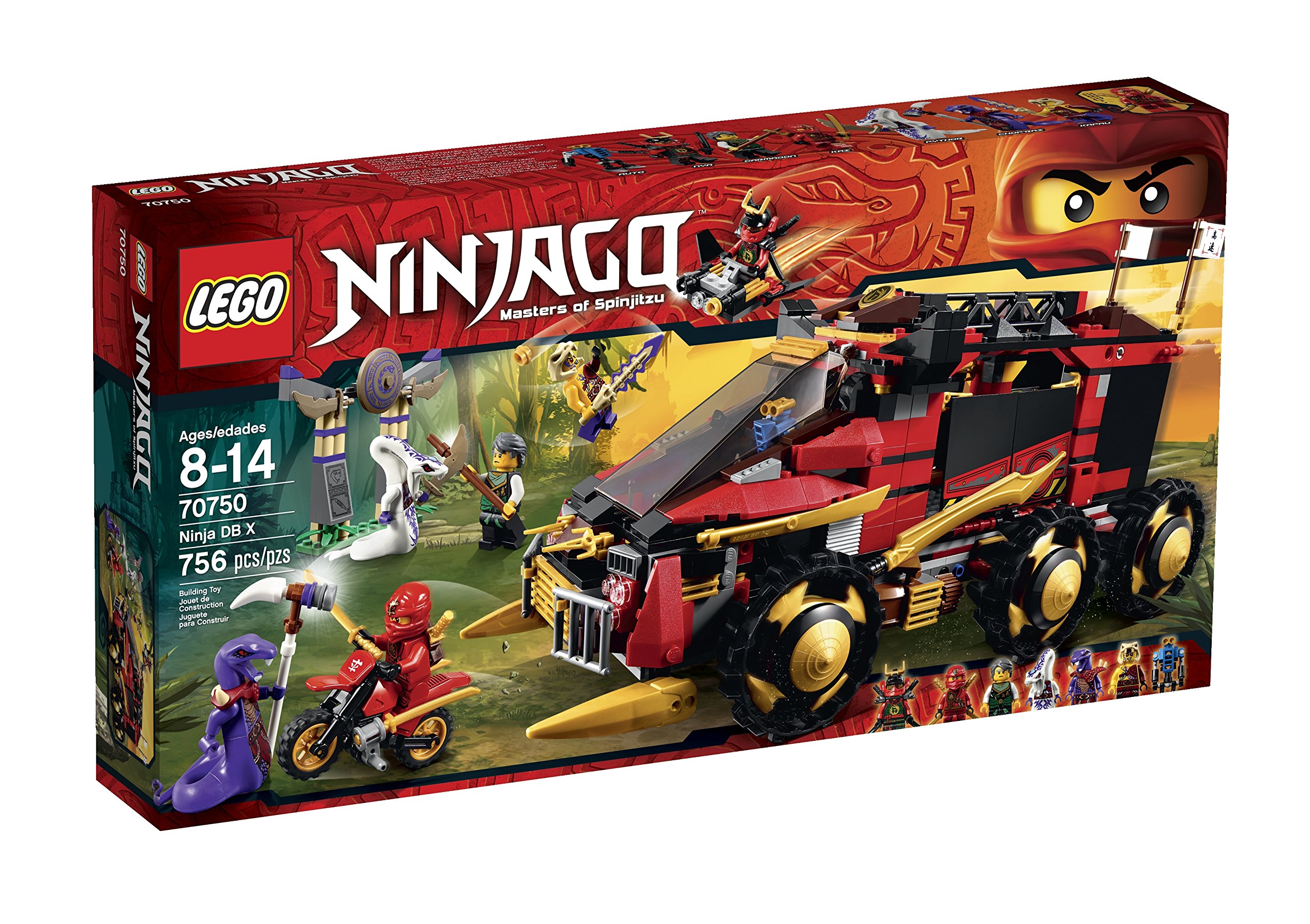 LEGO Ninjago Ninja DB X Building Toy Set for Kids - Creative Play, Collectible Action Figures, Perfect for Birthday Gifts & Role-Playing Games