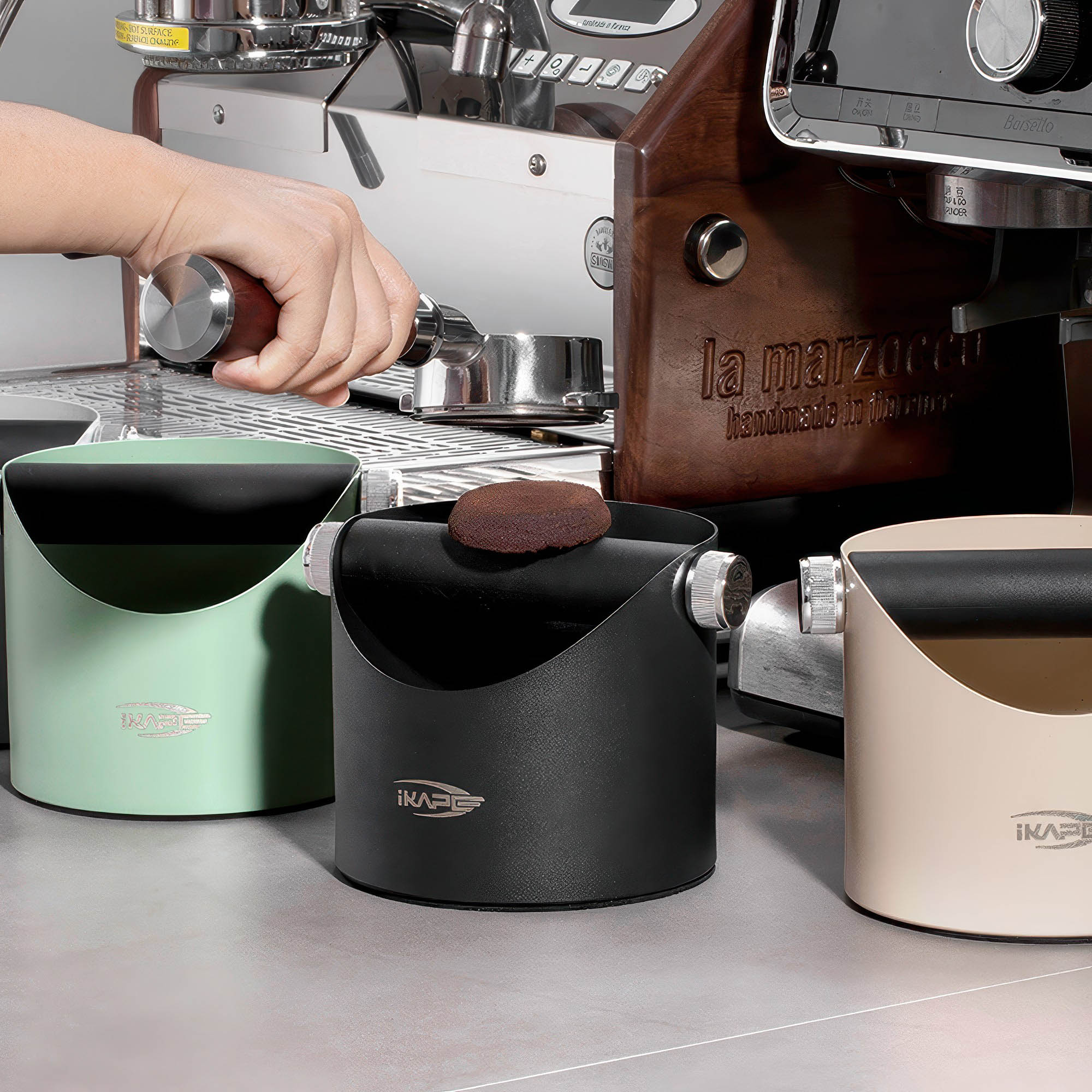 Professional Barista Knock Box for Espresso Grounds - Durable Coffee Waste Bin for Home & Commercial Use - Perfect for Espresso Machines & Coffee Stations