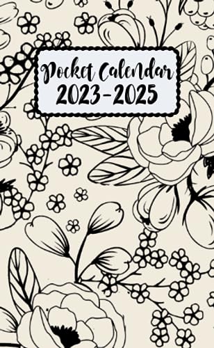 2023-2025 Floral Monthly Pocket Planner - 2.5 Year Compact Calendar (July 2023-Dec 2025) for Purse | Track Appointments, Holidays & Birthdays | Perfect for Students, Professionals & Organizers | Gift Idea for Women & Girls