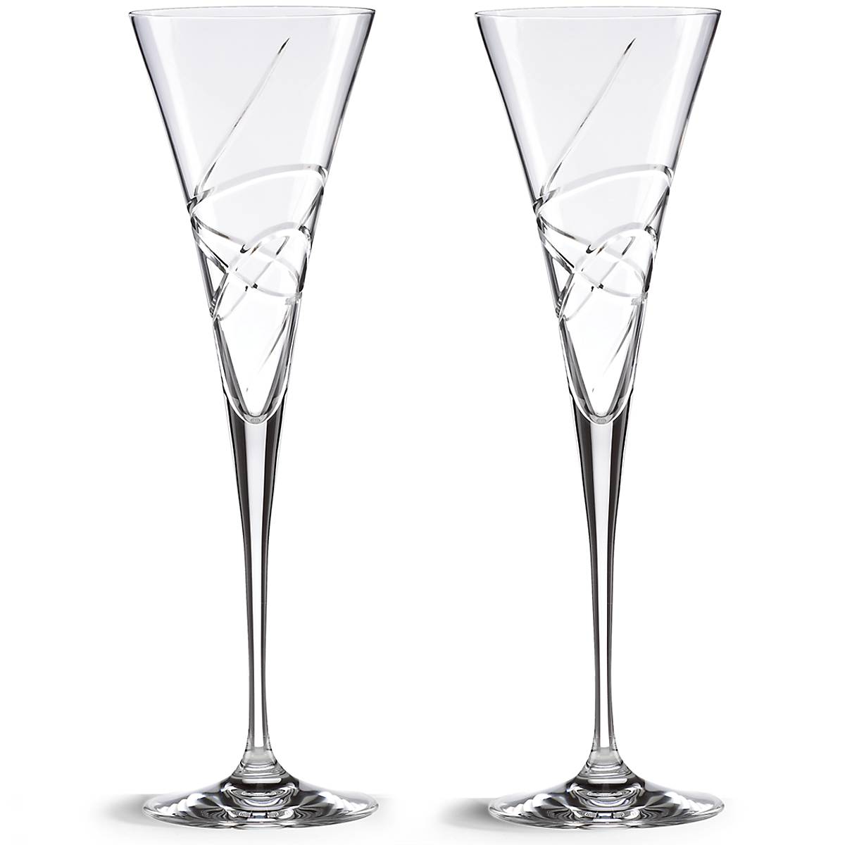 Elegant Adorn Crystal 2-Piece Champagne Flute Set for Weddings, Anniversaries & Celebrations - Perfect for Toasting & Special Occasions