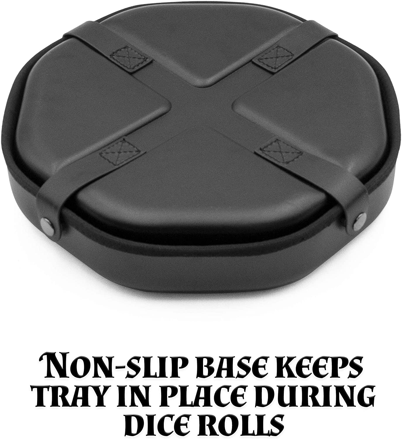 CASEMATIX Dice Tray and Storage Case - Holds 115 RPG Dice with Magnetic Snaps, Embossed Dragon Design & Non-Scratch Interior - Perfect for D&D, Pathfinder and Tabletop Gaming