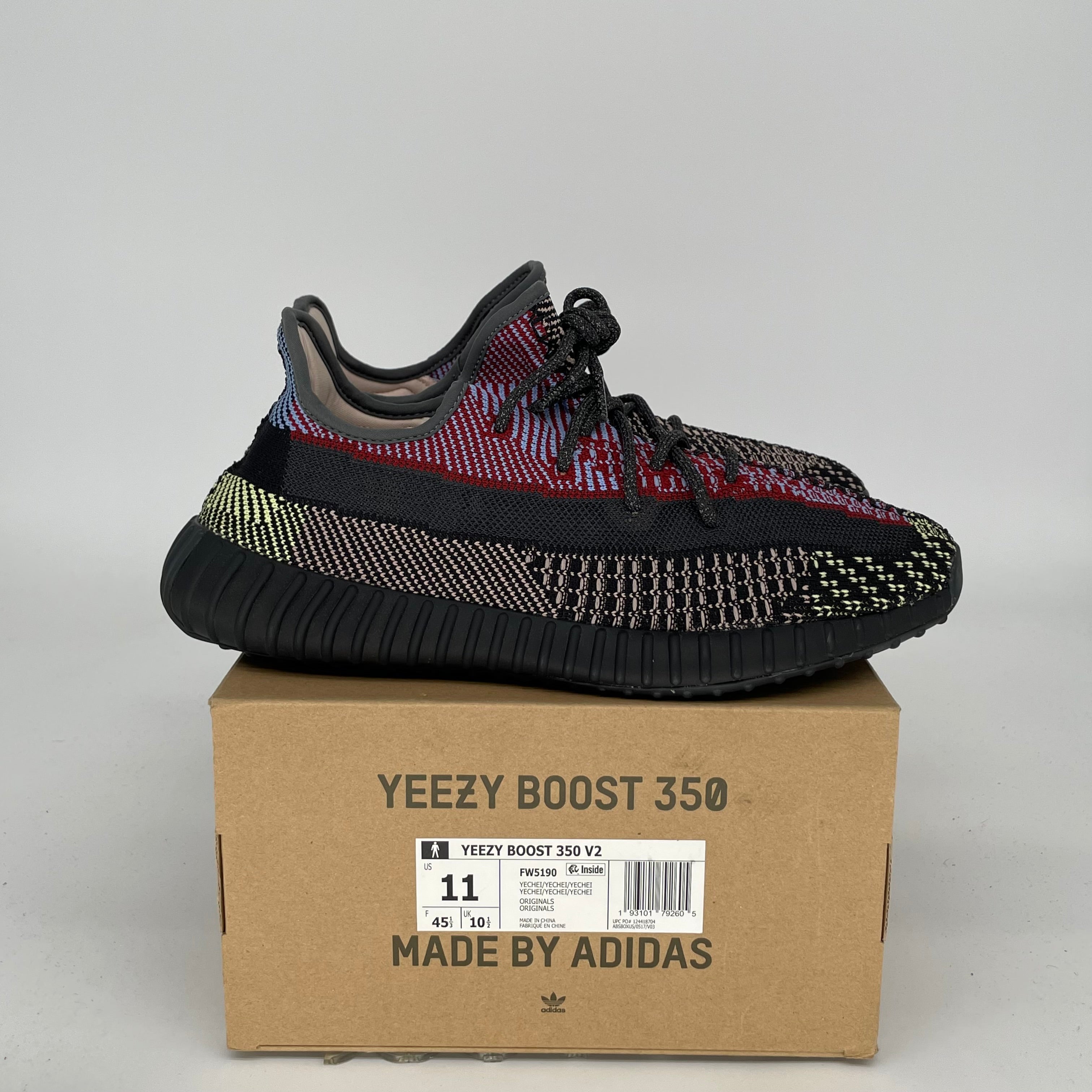 Adidas Yeezy Boost 350 V2 Yecheil NR - Men's Size 11 Running Shoes | Stylish Comfort for Jogging, Gym & Casual Wear | FW5190
