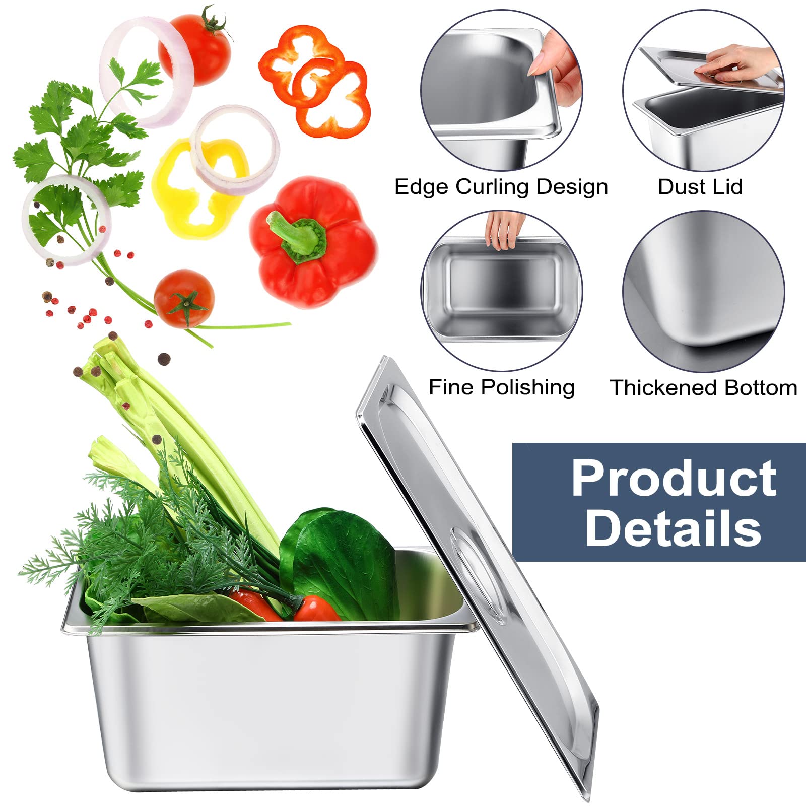 8-Pack Stainless Steel 6