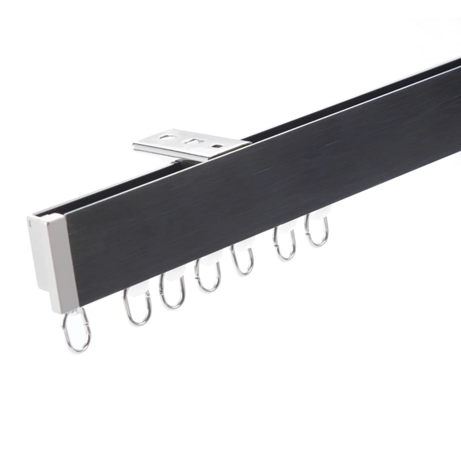 Ceiling or Wall Mount Curtain Track Kit - Adjustable Straight Drapery Rail System for Large & Small Spaces (1.0-4.0m) - Compatible with Grommet & Pinch Pleat Curtains - Perfect for Living Rooms, Bedrooms & Home Theater Blackout Solutions