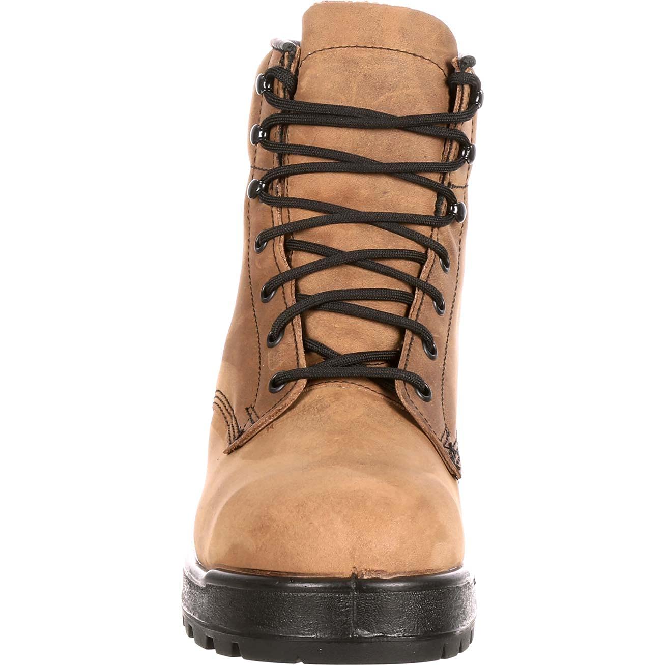 Lehigh Unisex Steel Toe Work Boots - Brown Safety Shoes Size 13 (ME) | OSHA Compliant, Slip Resistant, Electrical Hazard Protection for Construction, Warehouse & Industrial Work