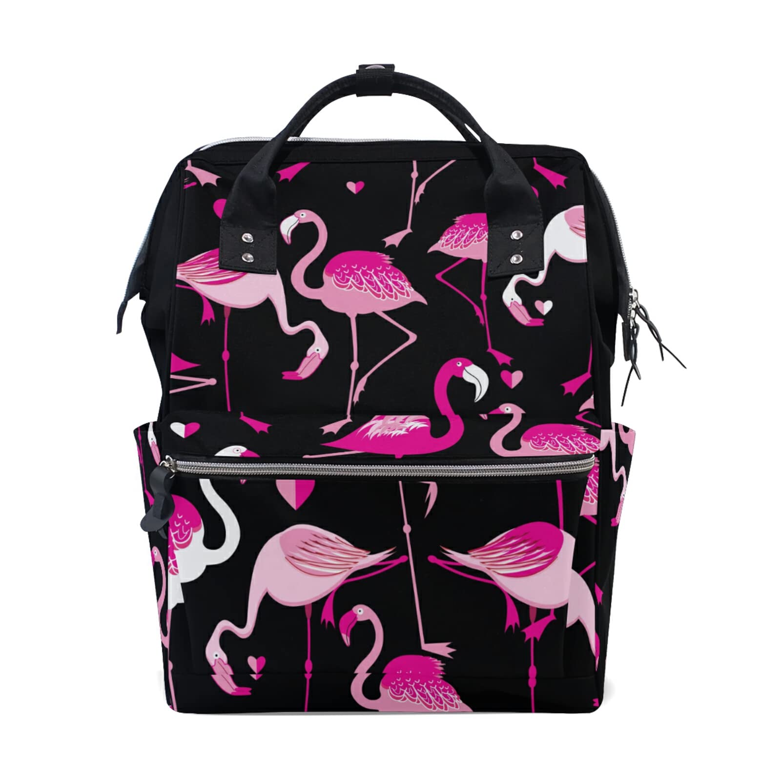 Stylish Pink Flamingo Laptop Backpack - Waterproof Travel Backpack for Men & Women, Durable School Backpack with USB Charging Port - Perfect for Work, College, Commuting & Weekend Getaways