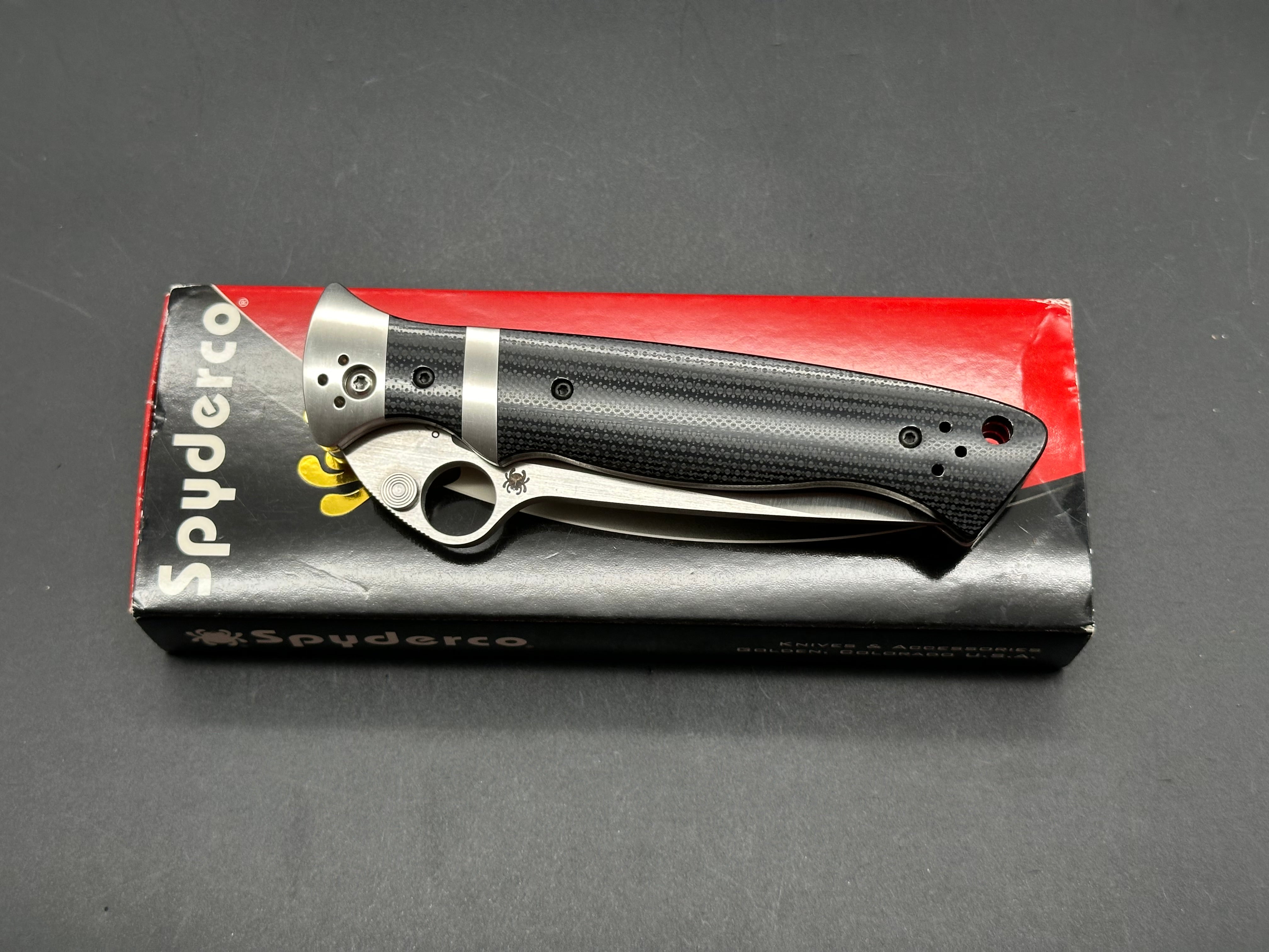 Spyderco Vallotton Sub Hilt Folding Knife - Premium EDC Pocket Knife for Outdoor, Camping & Survival Use
