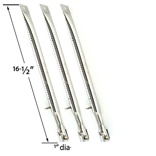 Grill Pro BBQ Repair Kit - 3 Stainless Steel Burners, Heat Plates & Grates - Compatible with Models 226454, 226464, 236454, 236464 - Perfect for Outdoor Cooking, Backyard Grilling & BBQ Maintenance