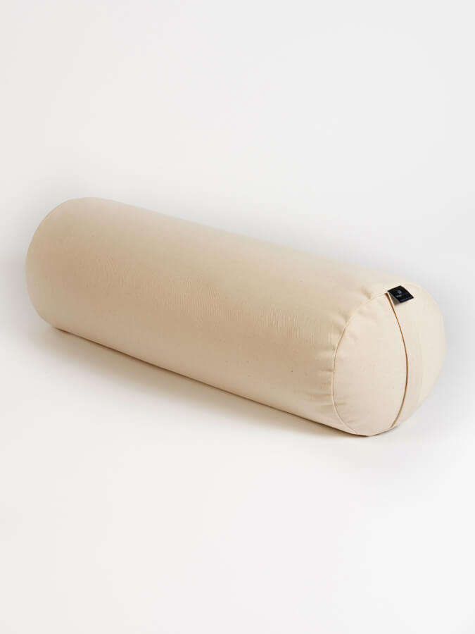 Organic Cotton Buckwheat Meditation Bolster Cushion for Yoga & Zen Relaxation - Perfect for Yoga Studios, Home Meditation & Stress Relief