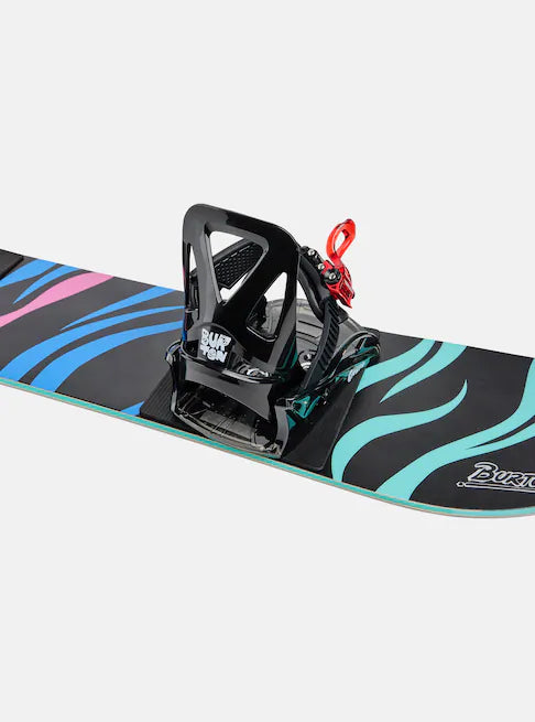 Burton Junior's Grom Snowboard Bindings 2025 - Adjustable Kids Snowboard Bindings for Boys & Girls - Perfect for Young Riders Learning Snowboarding on Slopes & Parks