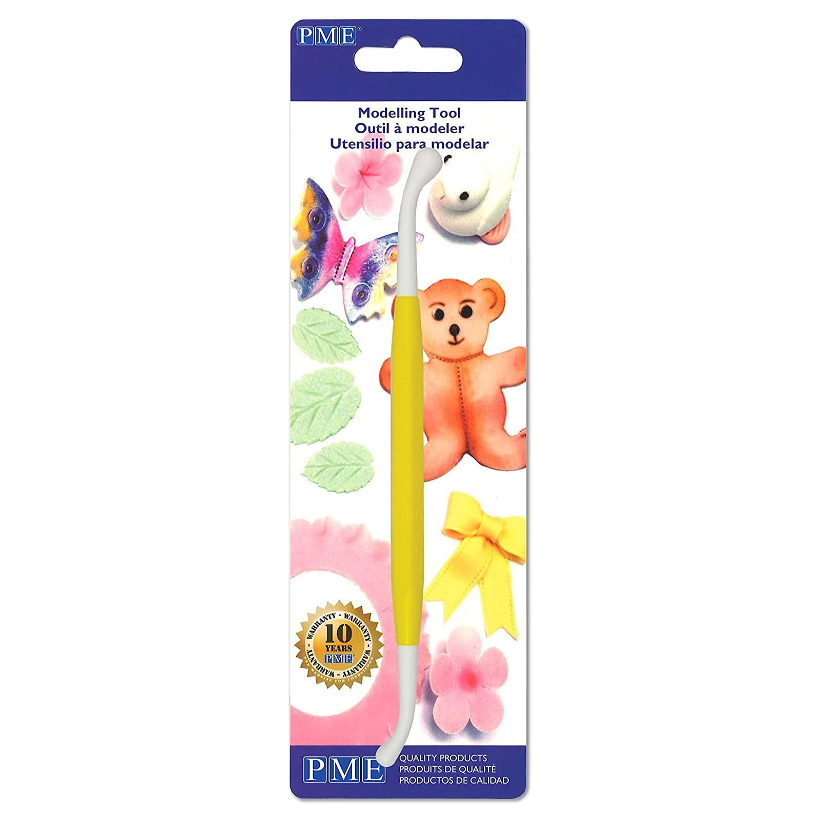 PME Professional Bone Modeling Tool for Cake Decorating - Essential Baking & Pastry Sculpting Kit for Fondant, Gum Paste & Clay - Perfect for Wedding Cakes, Birthday Desserts & DIY Crafts