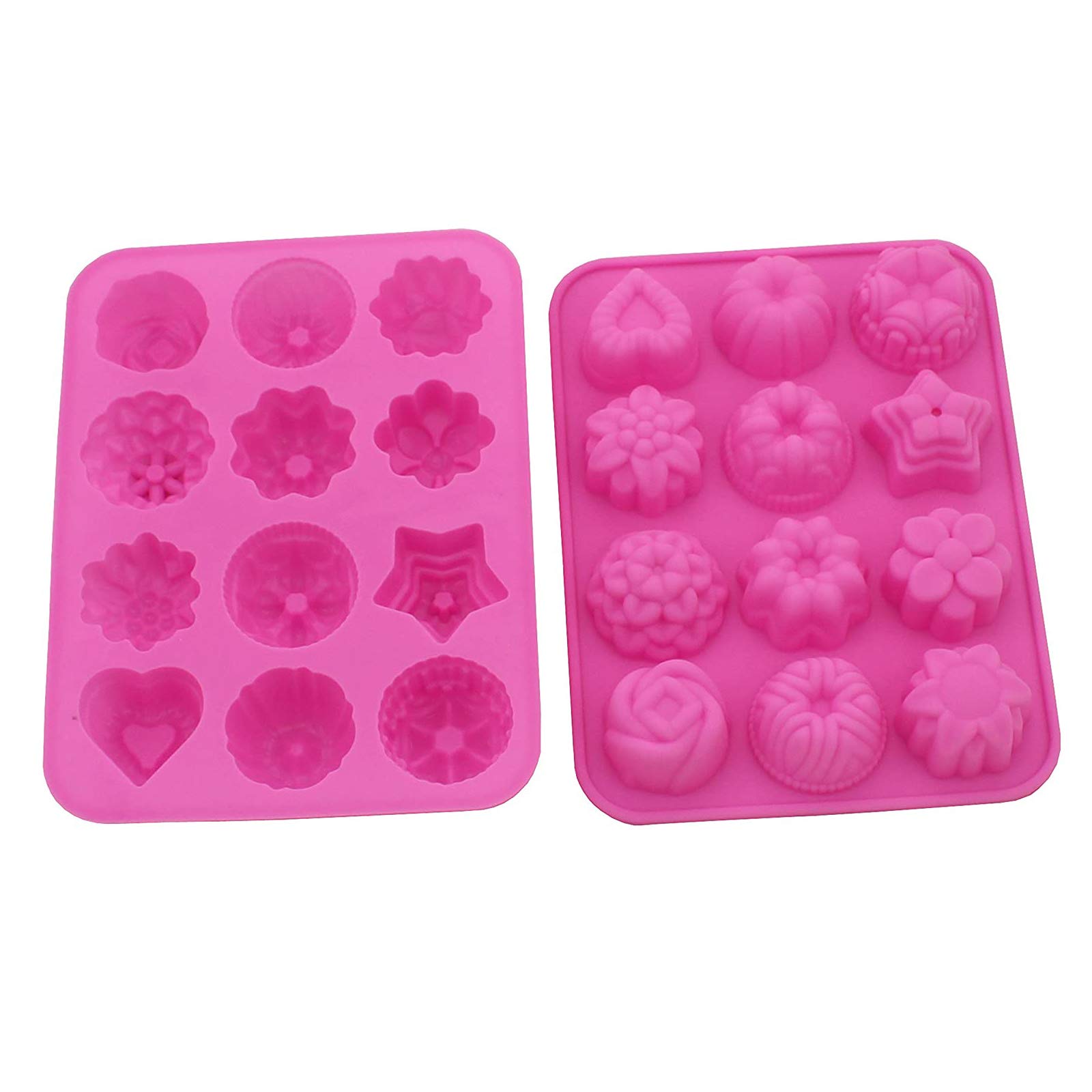 Premium Silicone Molds for DIY Bath Bombs, Soaps, Chocolates & Candies - 2 Pack Reusable Baking Molds for Home Spa, Party Favors & Gift Making