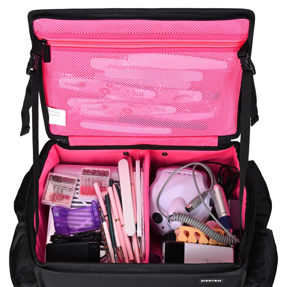 Professional Hairstylist Travel Nail Polish Case - Portable Barber Backpack for Cosmetologists, Salon & Travel Use | TheLAShop