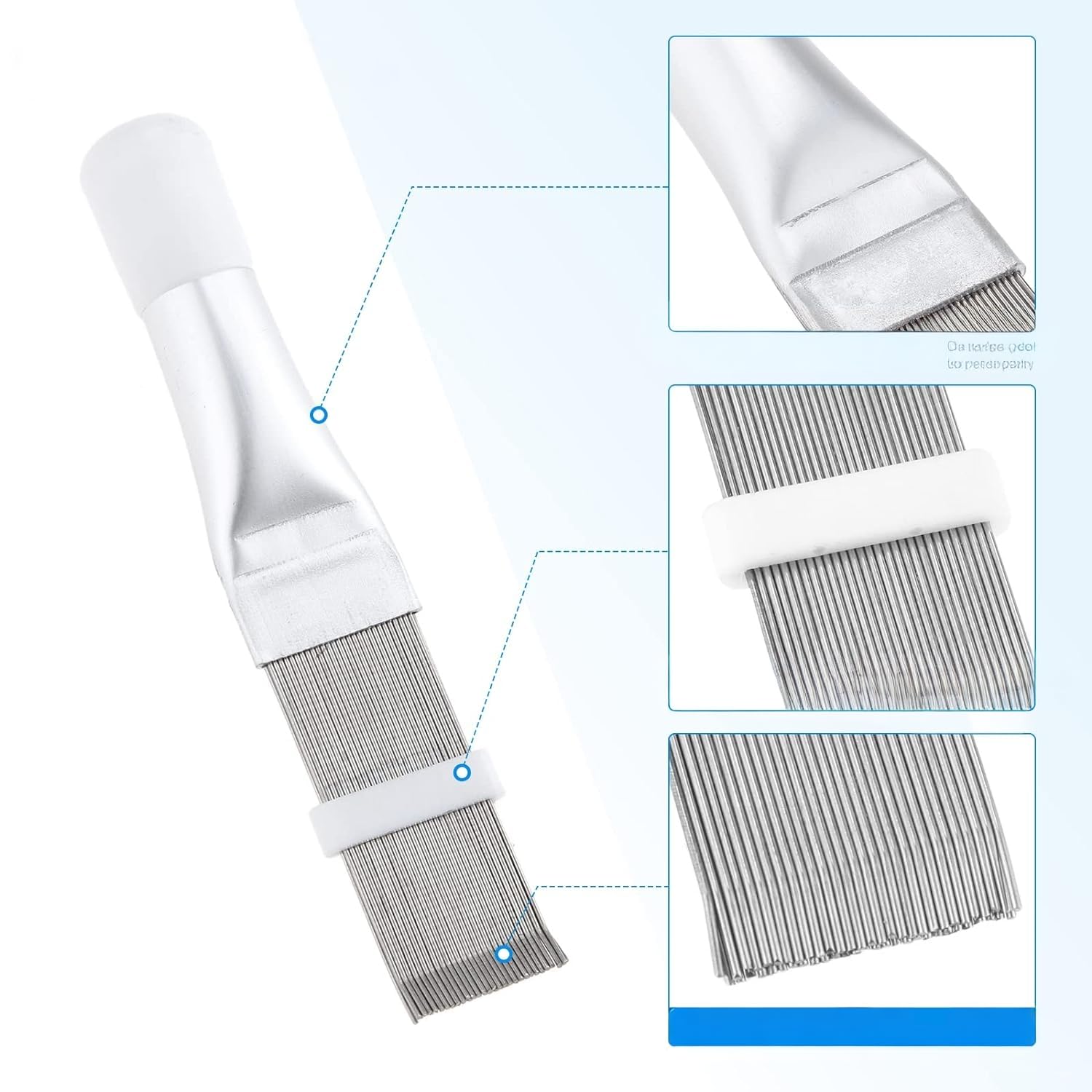 AC Fin Comb - Condenser & Evaporator Coil Straightener Tool for Air Conditioner & Radiator Cleaning (1-Pack) | HVAC Maintenance & Home Cooling System Repair