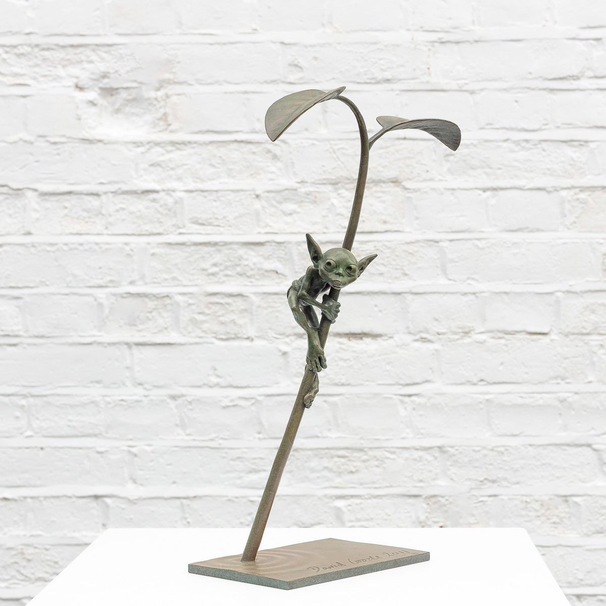 Amazon Goblin Bronze Sculpture (Small Edition) - Handcrafted Home Decor, Office Desk Art & Fantasy Collectible Gift