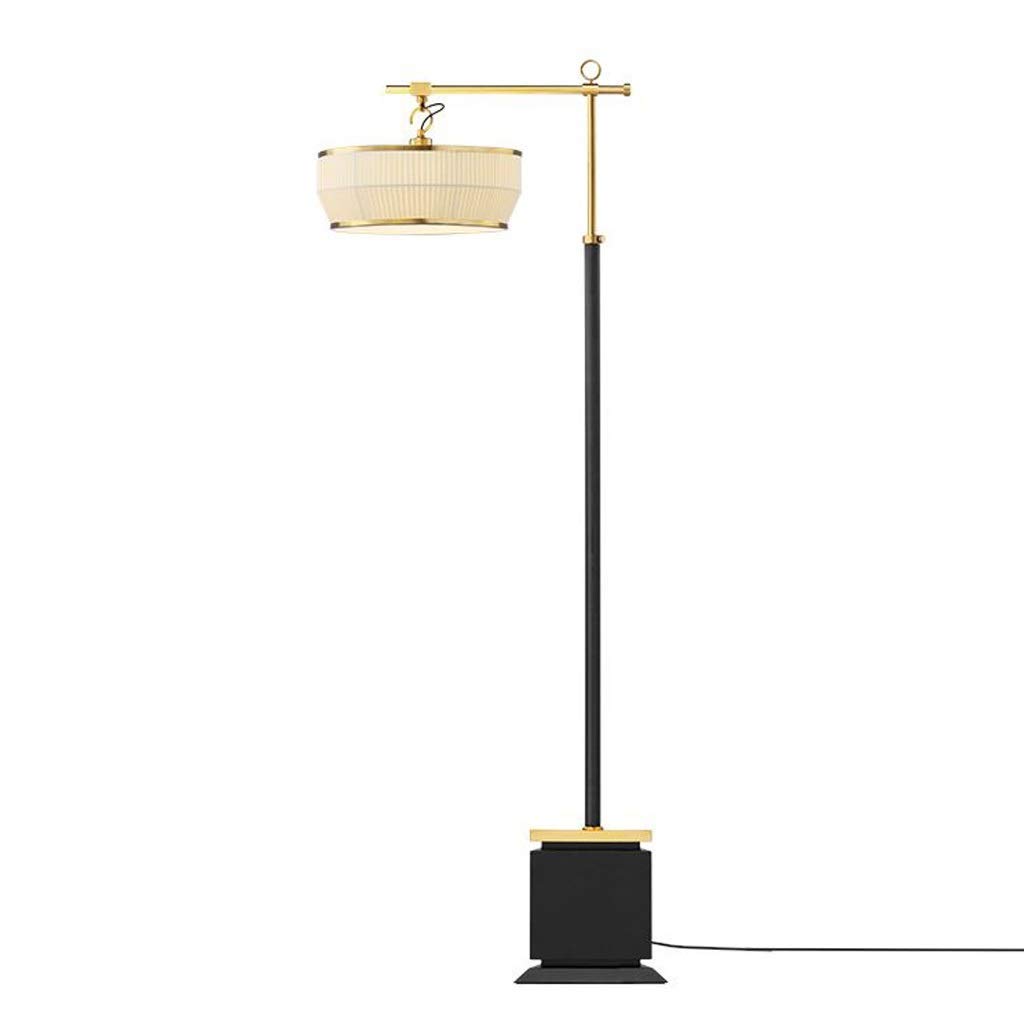 ZCYXQR LED Floor Lamp with Hanging Shade - 8W Energy Saving Standing Light for Living Room, Bedroom, Office - Modern Tall Floor Lamp in Black | Perfect for Reading, Working & Home Decor Lighting