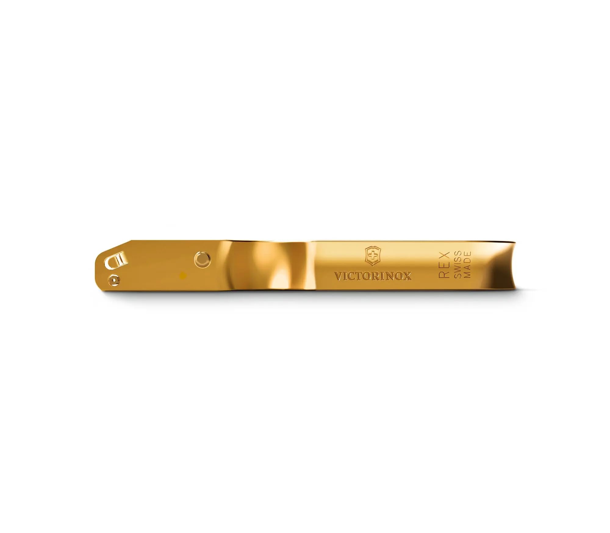 Victorinox REX Peeler - Premium Ergonomic Vegetable & Fruit Peeler for Kitchen - Gold-Plated Stainless Steel - Perfect for Peeling Potatoes, Carrots & Apples