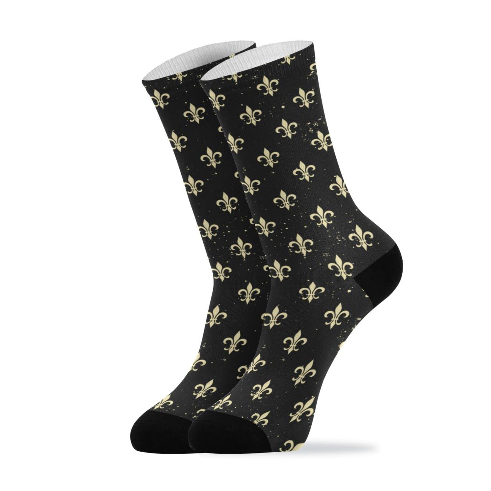 Men's Dress Crew Socks - Cushioned Athletic Casual Calf Socks with Fun Patterns - Novelty Gift for Men - Perfect for Office, Sports & Everyday Wear