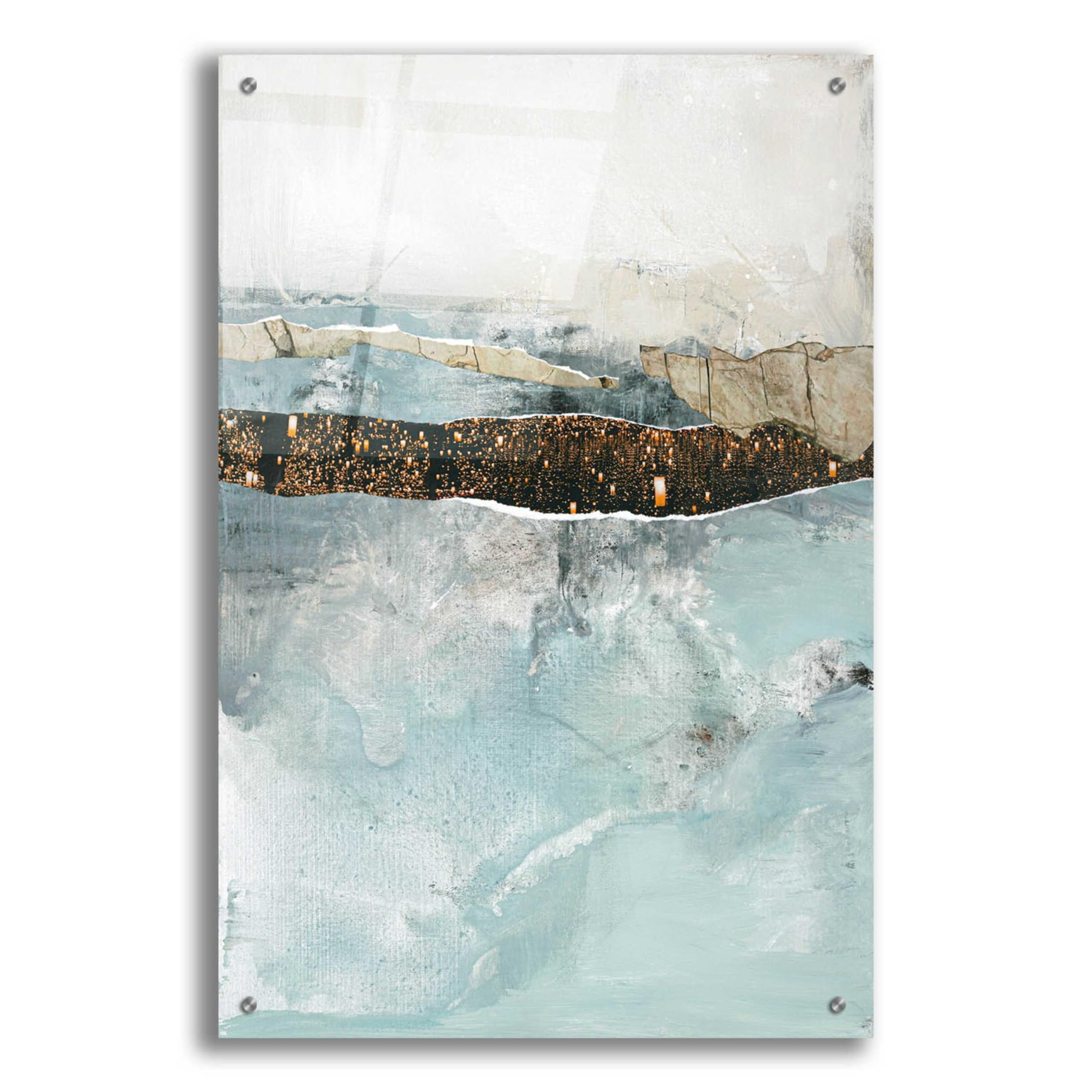 Epic Art 'Art Piece 2' by Design Fabrikken - Modern Acrylic Glass Wall Art Decor 24x36 Inches - Perfect for Living Room, Bedroom & Office Decor