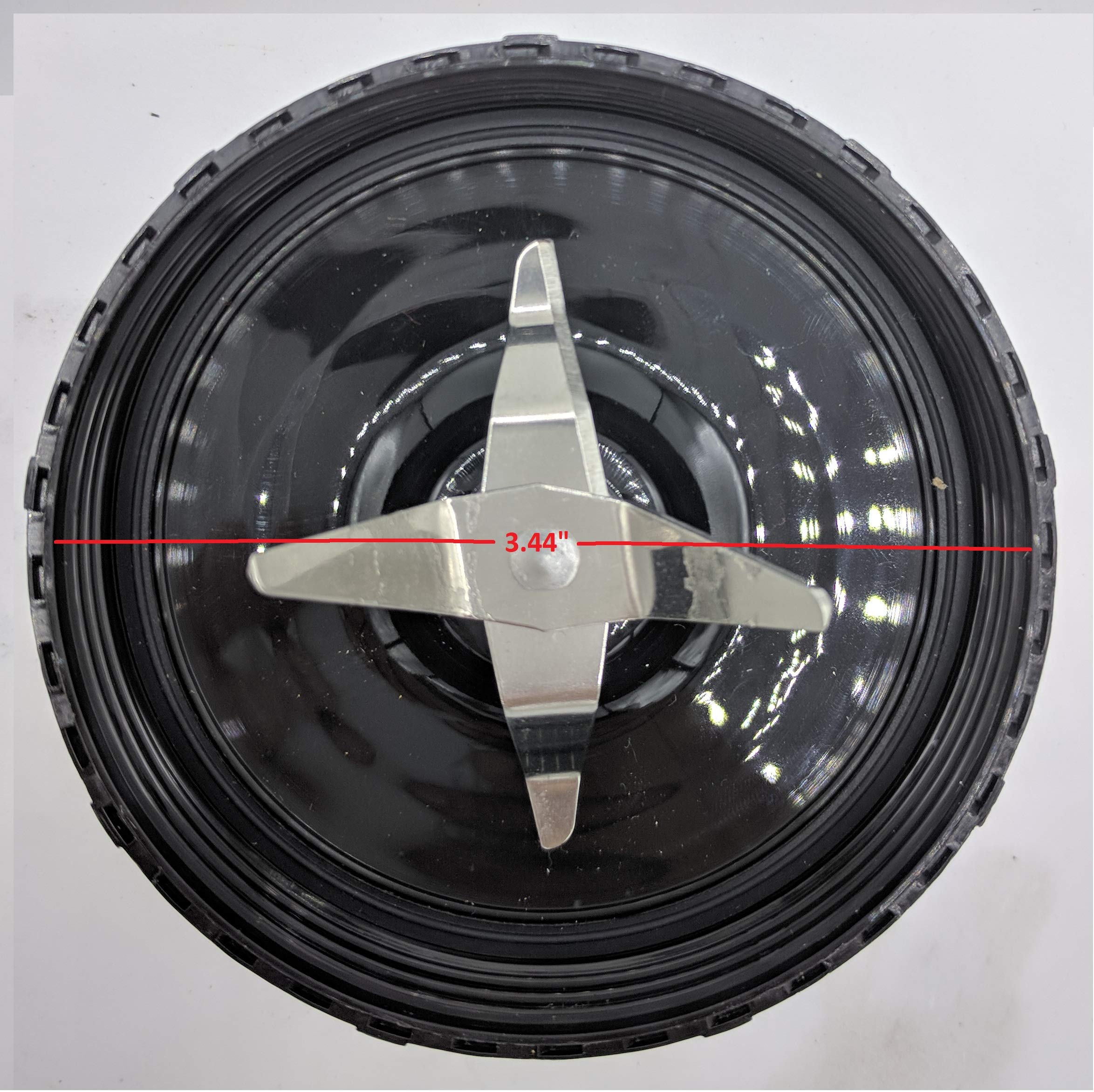 Replacement Cross & Flat Blades Assembly with Gasket for Magic Bullet Blenders MB-1001/MB-1001B/MBR-1101/MBR-1701/MBR-1702/MBR-0301 - Perfect for Smoothies, Shakes & Food Prep