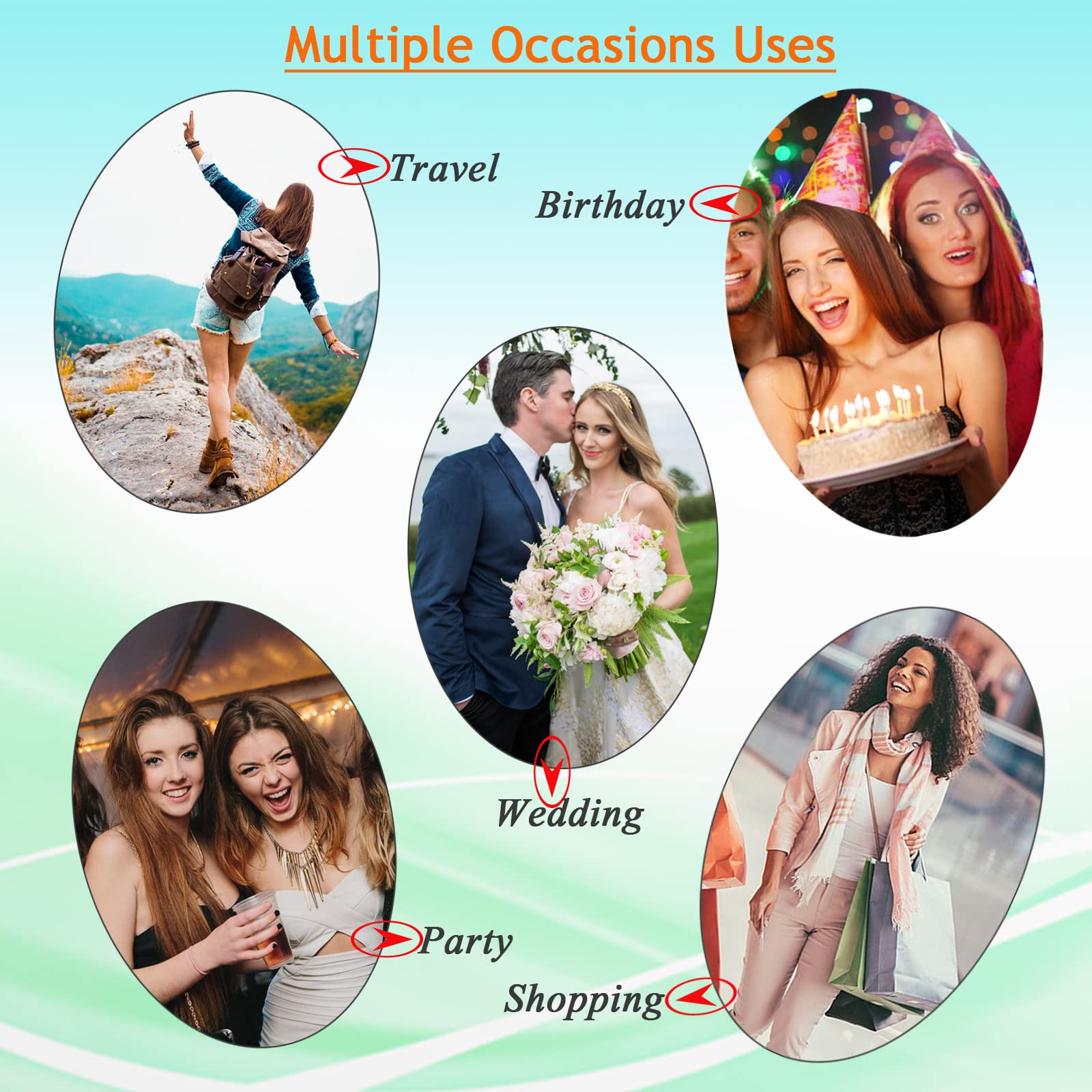 Micro Beads Hair Extensions - 100% Real Human Hair, Medium Brown, Remy Hair, Long Straight 26 Inch, 100 Strands per Pack (50g) - Perfect for Daily Styling, Parties, Weddings & Special Occasions