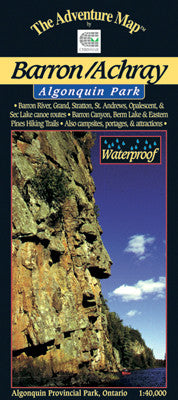 Chrismar Barron & Achray Algonquin Park Map - Waterproof Topographic Trail Map for Hiking, Camping & Outdoor Adventures in Ontario, Canada
