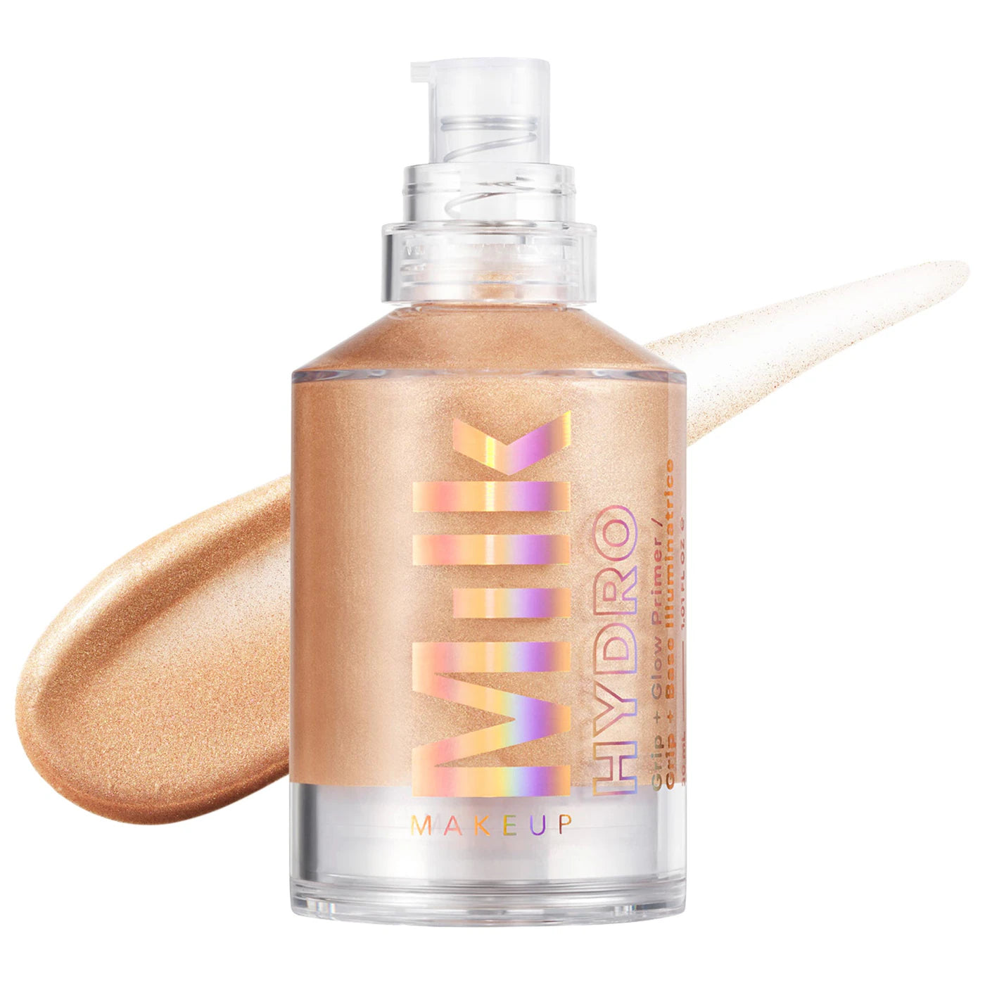 MILK MAKEUP Hydro Grip + Glow Illuminating Primer with Light Reflecting Pearls - 30ml | Hydrating & Brightening Face Primer for Flawless Makeup Application - Perfect for Day & Night Wear