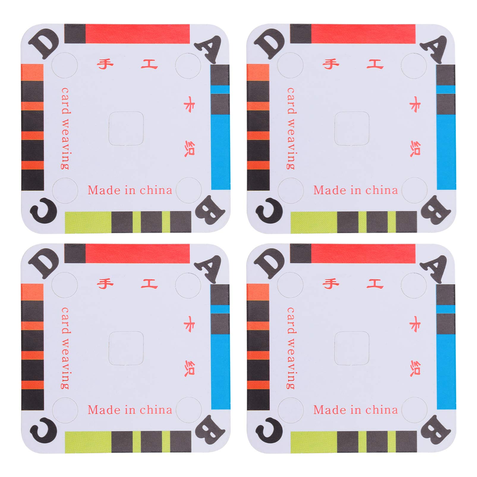 EXCEART 100pcs Weaving Loom Cards - Premium Cardboard DIY Weaving Tablets for Handmade Crafts, Inkle Loom & Tablet Weaving Projects - Perfect for Beginners & Advanced Weavers (Great for Scarves, Bands & Decorative Textiles)
