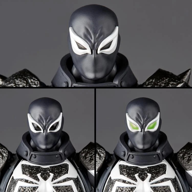 Amazing Yamaguchi Revoltech Agent Venom Action Figure NR023 - Highly Articulated Collectible for Marvel Fans, Display & Photography