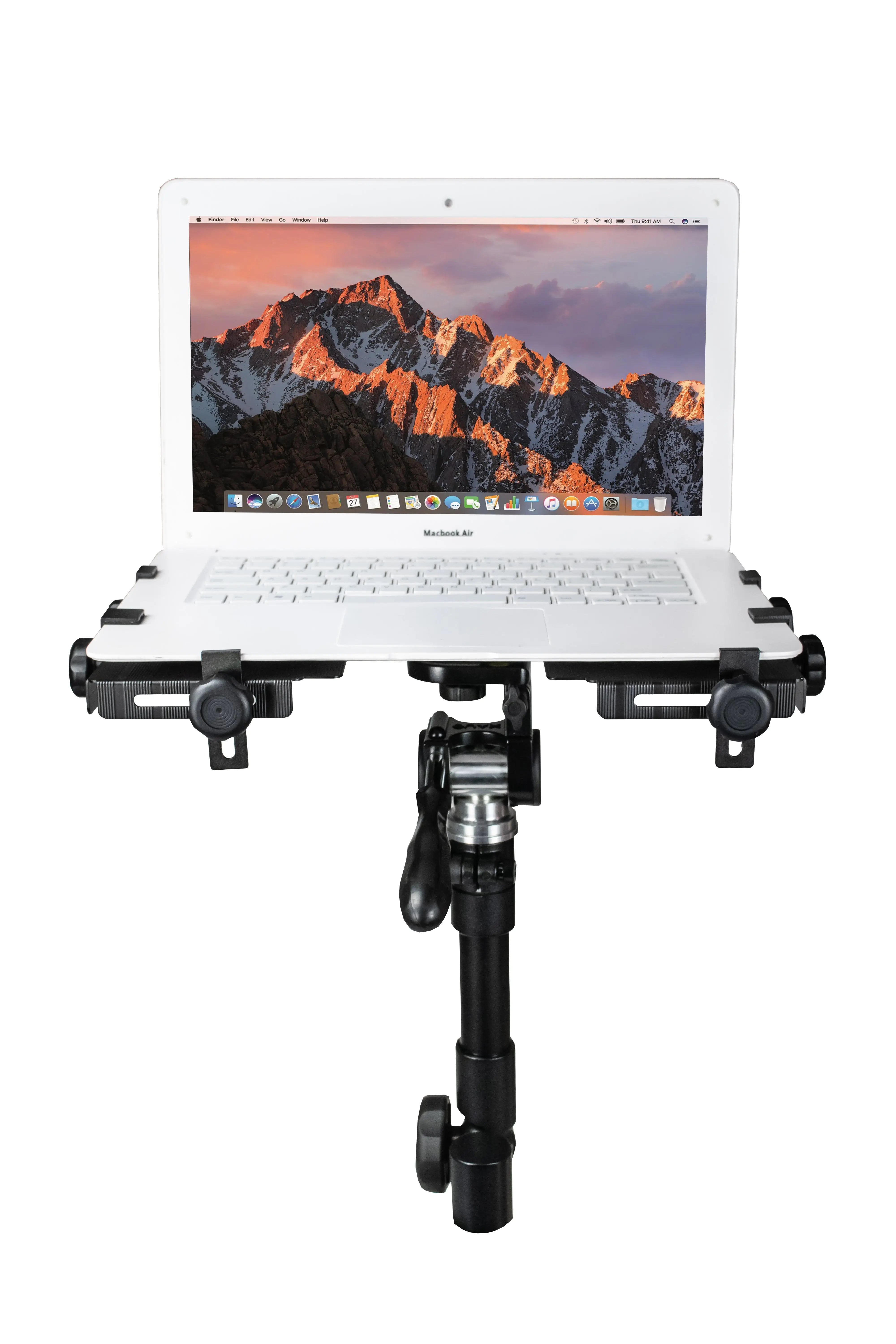 Adjustable Multi Flex Vehicle Laptop Mount - Secure Car Dashboard & Seat Mount for Work on the Go - Perfect for Remote Workers, Truck Drivers & Business Travelers