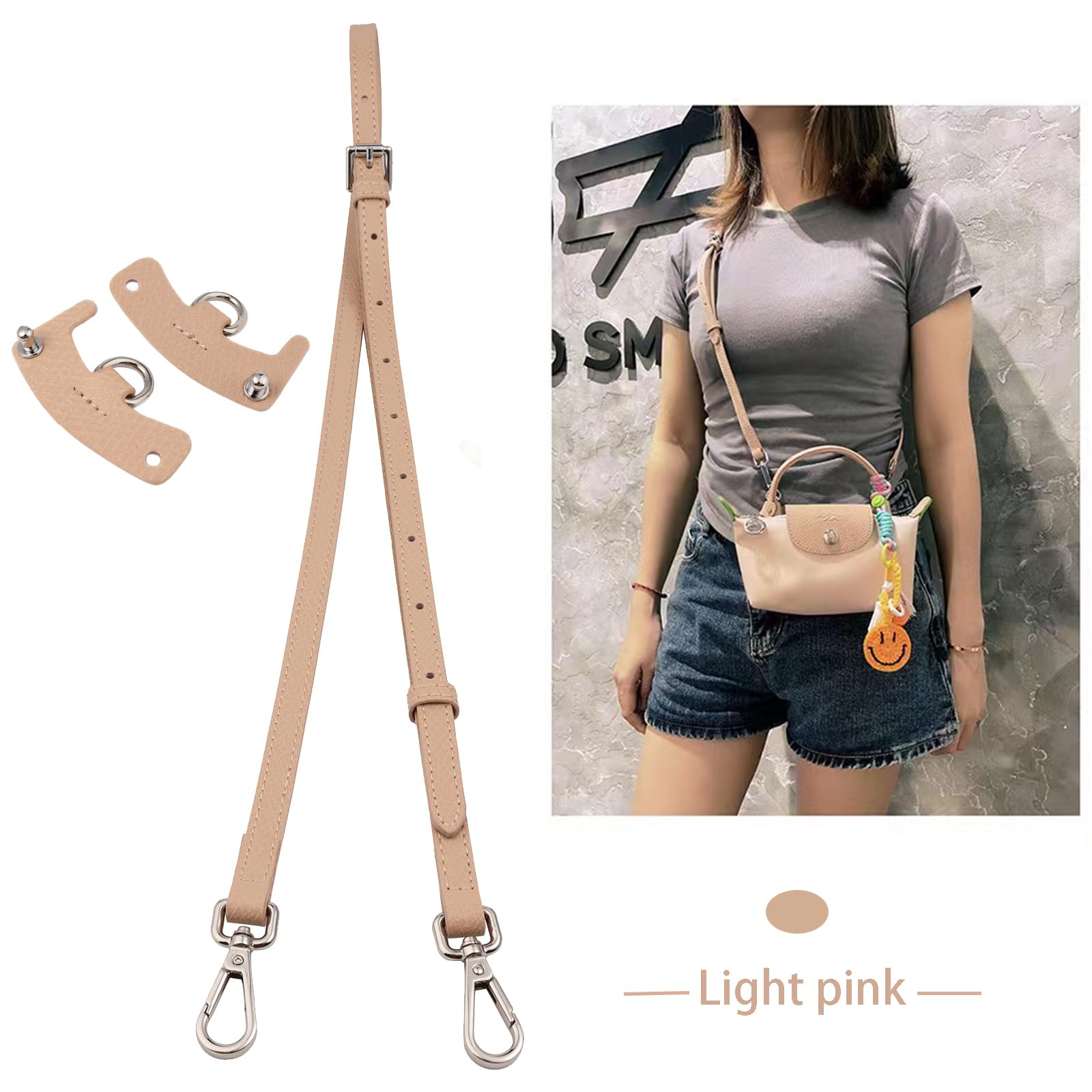 Genuine Leather Handbag Strap Replacement - Adjustable Crossbody & Shoulder Bag Strap for Women's Purses - Perfect for Everyday Use, Travel & Fashion Accessories