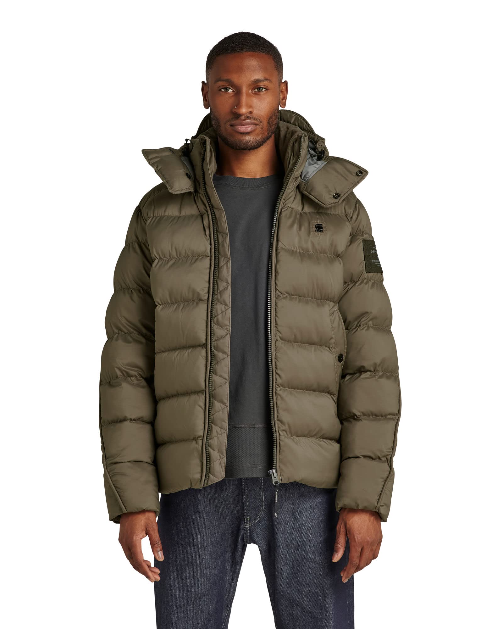 G-STAR Men's G-Whistler Padded Hooded Jacket - Waterproof Winter Coat for Outdoor Activities & Streetwear Fashion