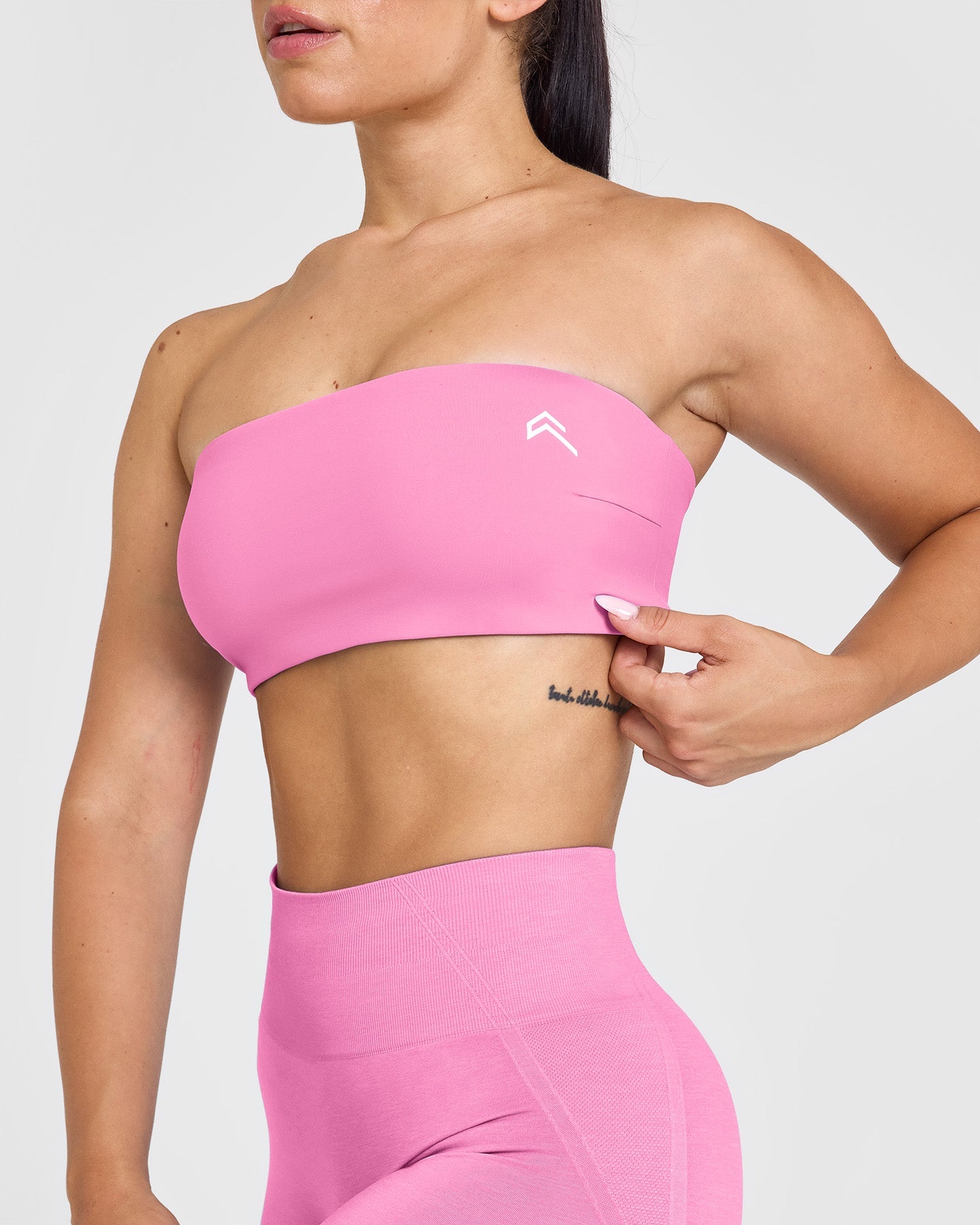 Unified Micro Bandeau Bralette - Seamless Wireless Comfort Bra in Power Pink | Yoga, Lounge & Everyday Wear