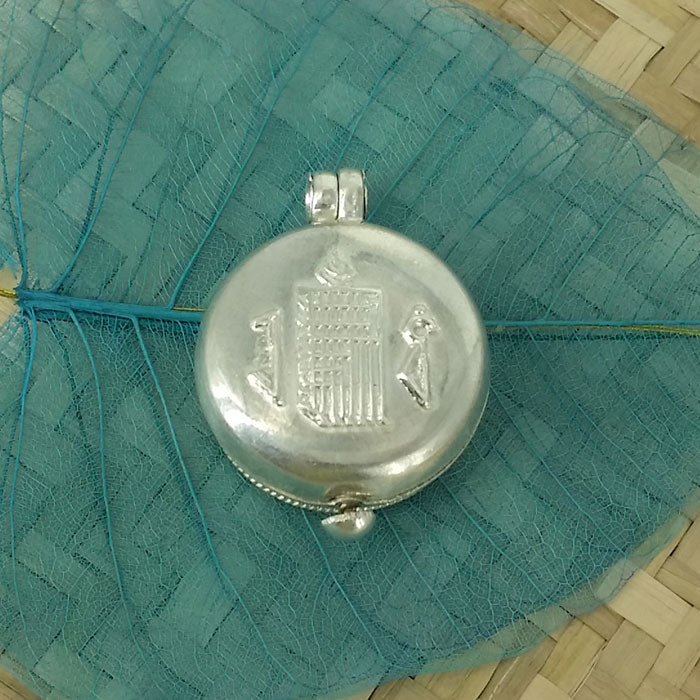 Authentic Sterling Silver Guru Rinpoche Ghau Pendant - Tibetan Buddhist Amulet for Protection & Blessings | Perfect for Meditation, Spiritual Gifts & Jewelry Collections