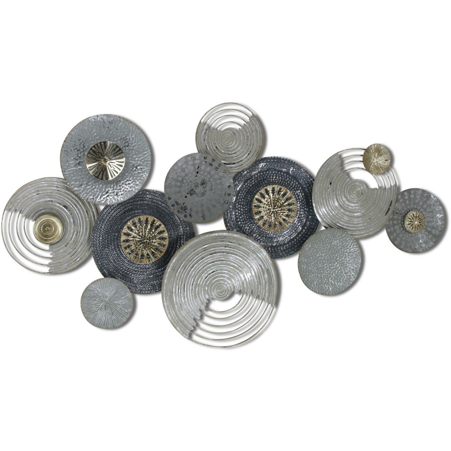 Decorative Metal Wall Circles - Modern Geometric Home Decor for Living Room, Bedroom & Office | Perfect for Wall Art, Photo Displays & Room Dividers