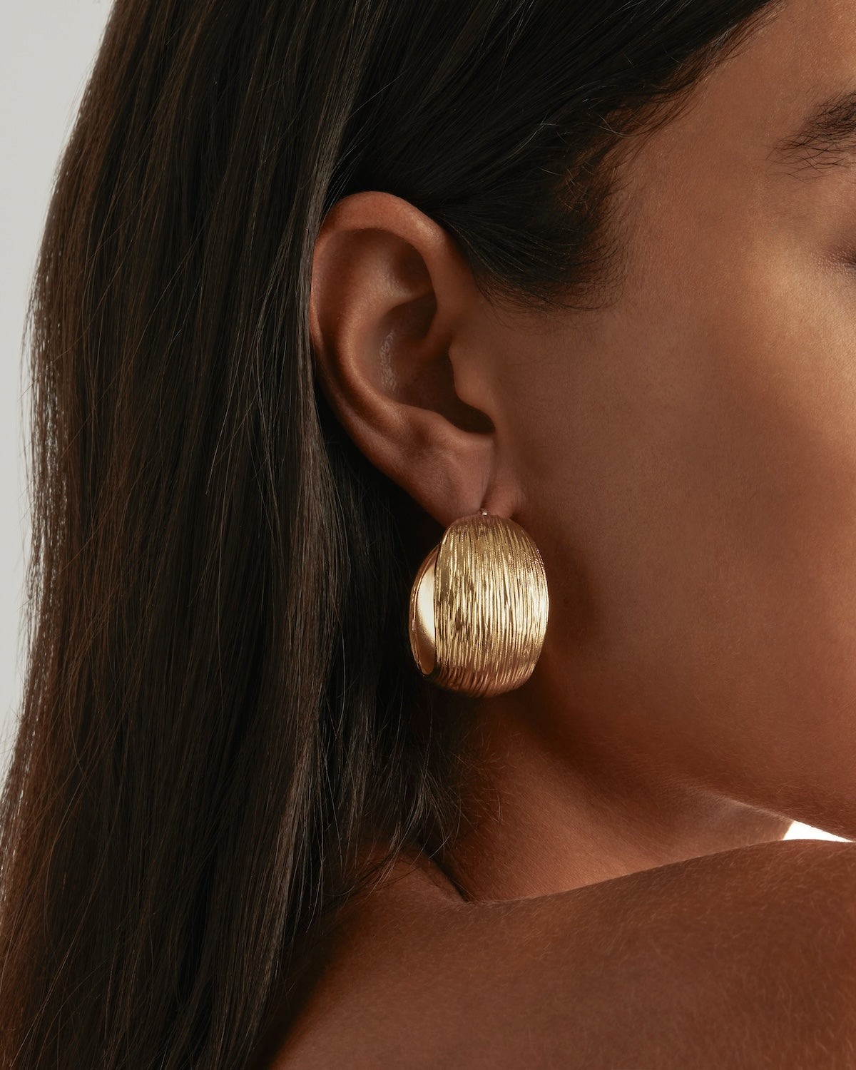 18K Gold Plated Hoop Earrings for Women - Elegant Dreamy Statement Jewelry for Parties, Date Nights & Special Occasions